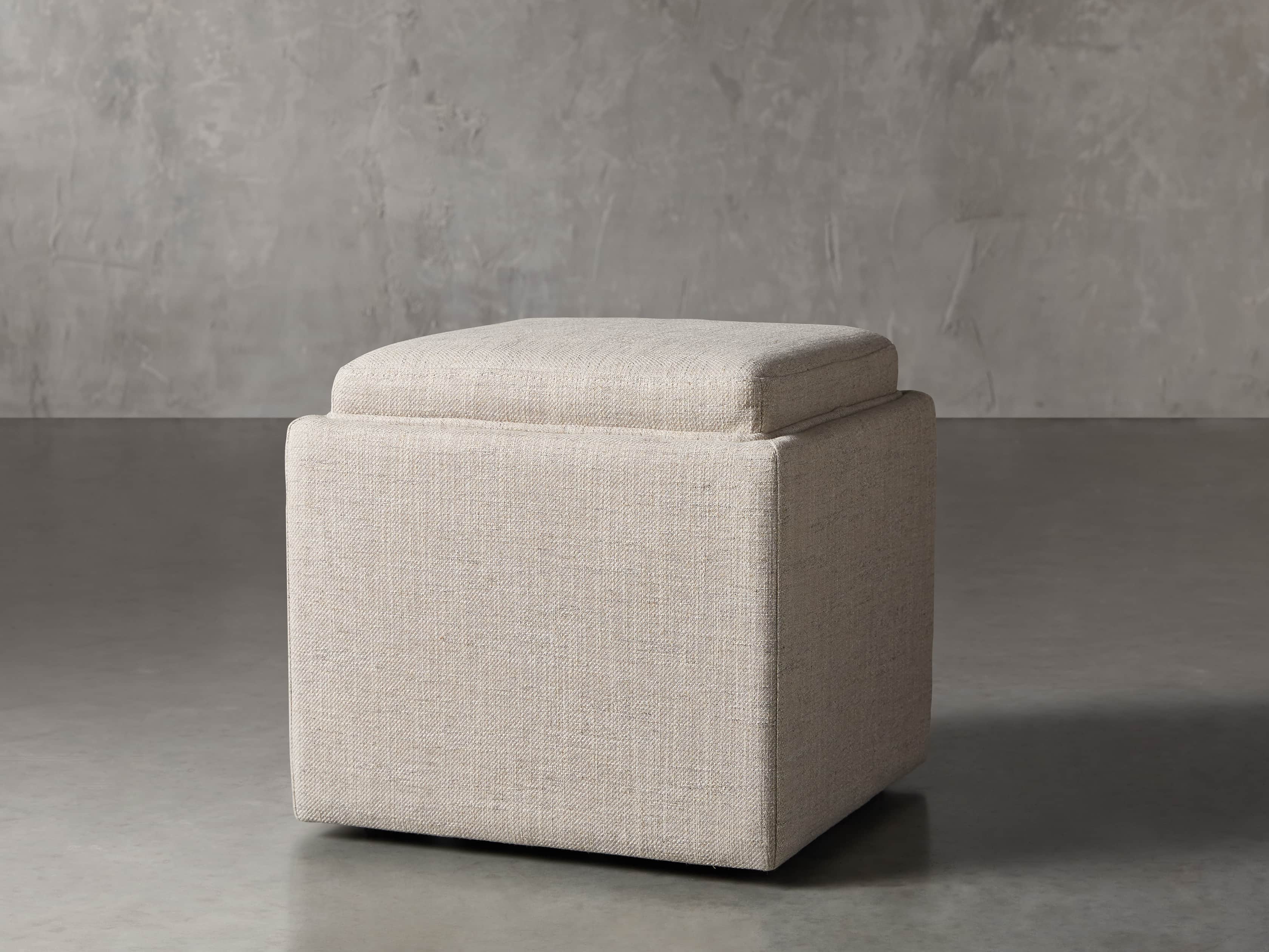 Upton Upholstered 18" Storage Cube, slide 2 of 7