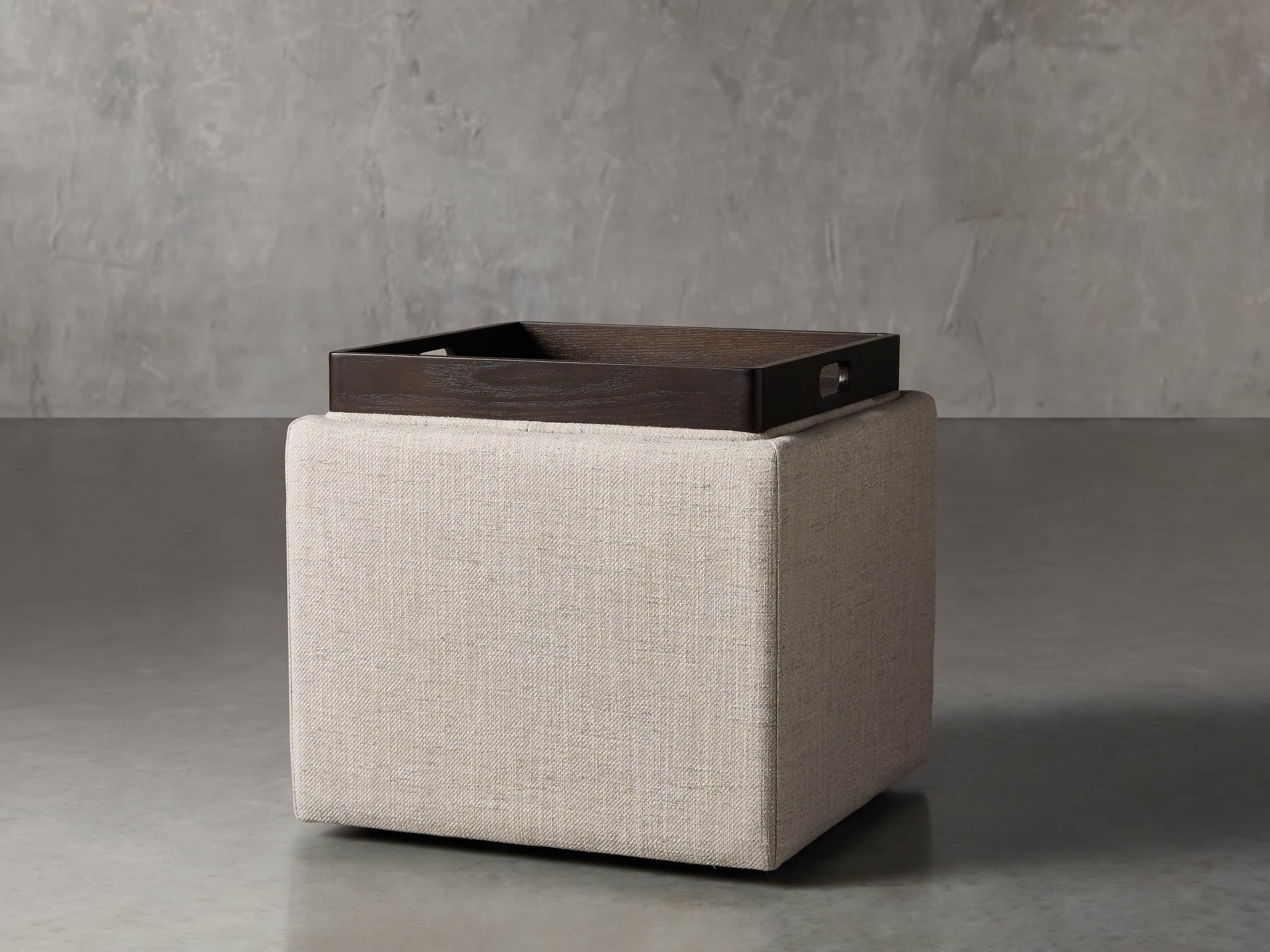 Upton Upholstered 18" Storage Cube, slide 3 of 7