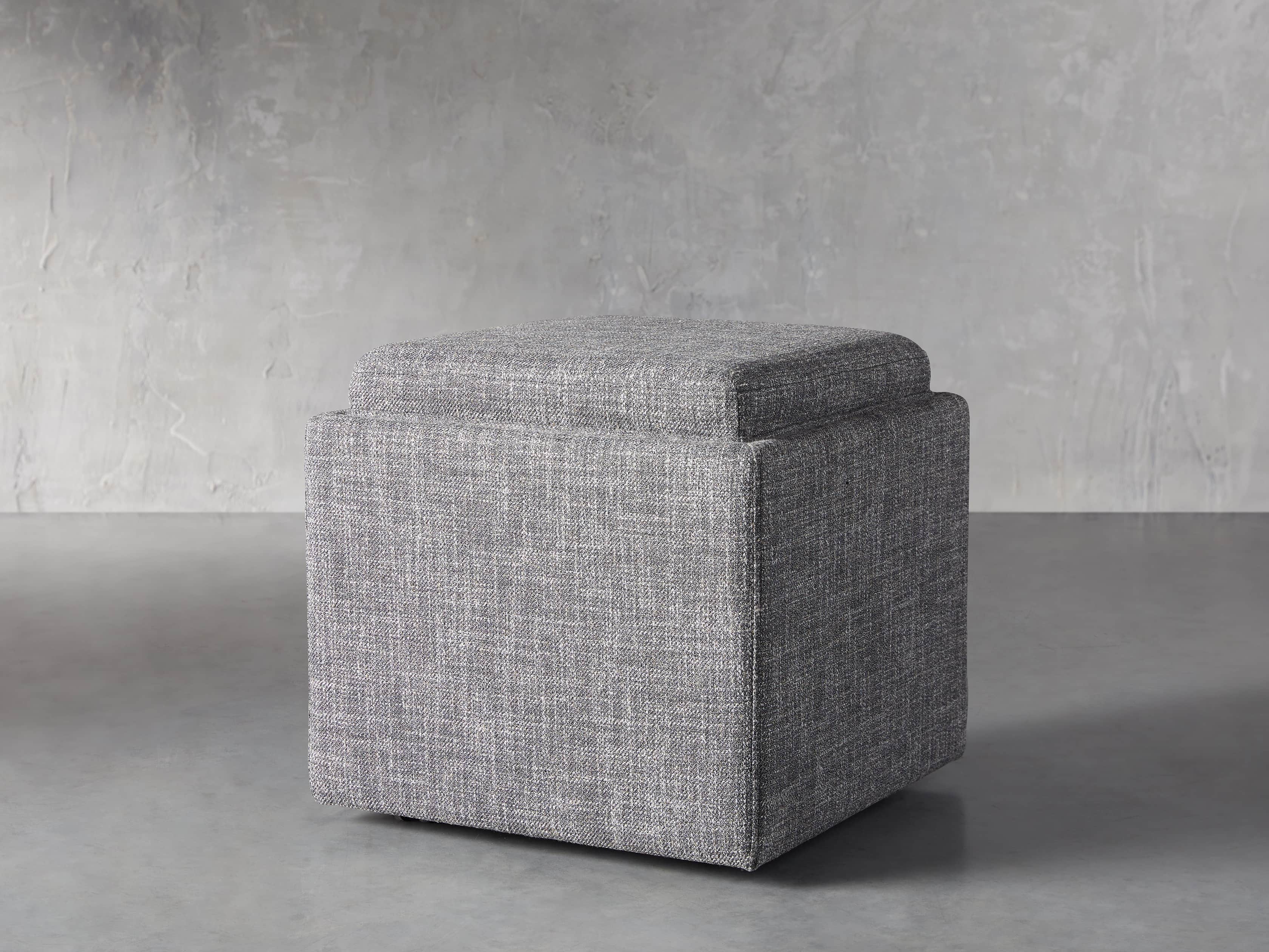 Upton Upholstered 18" Storage Cube, slide 2 of 10