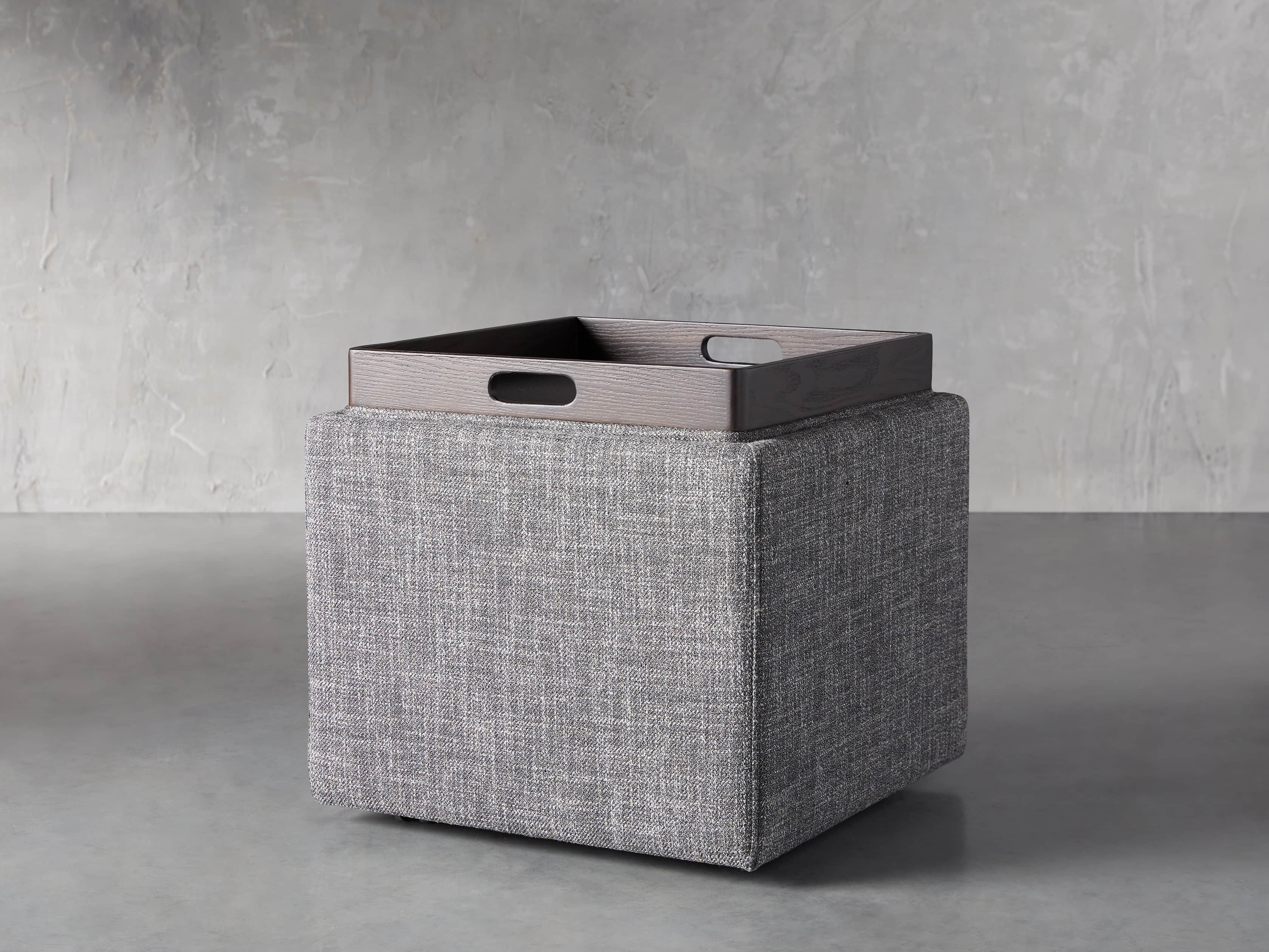 Upton Upholstered 18" Storage Cube, slide 3 of 10
