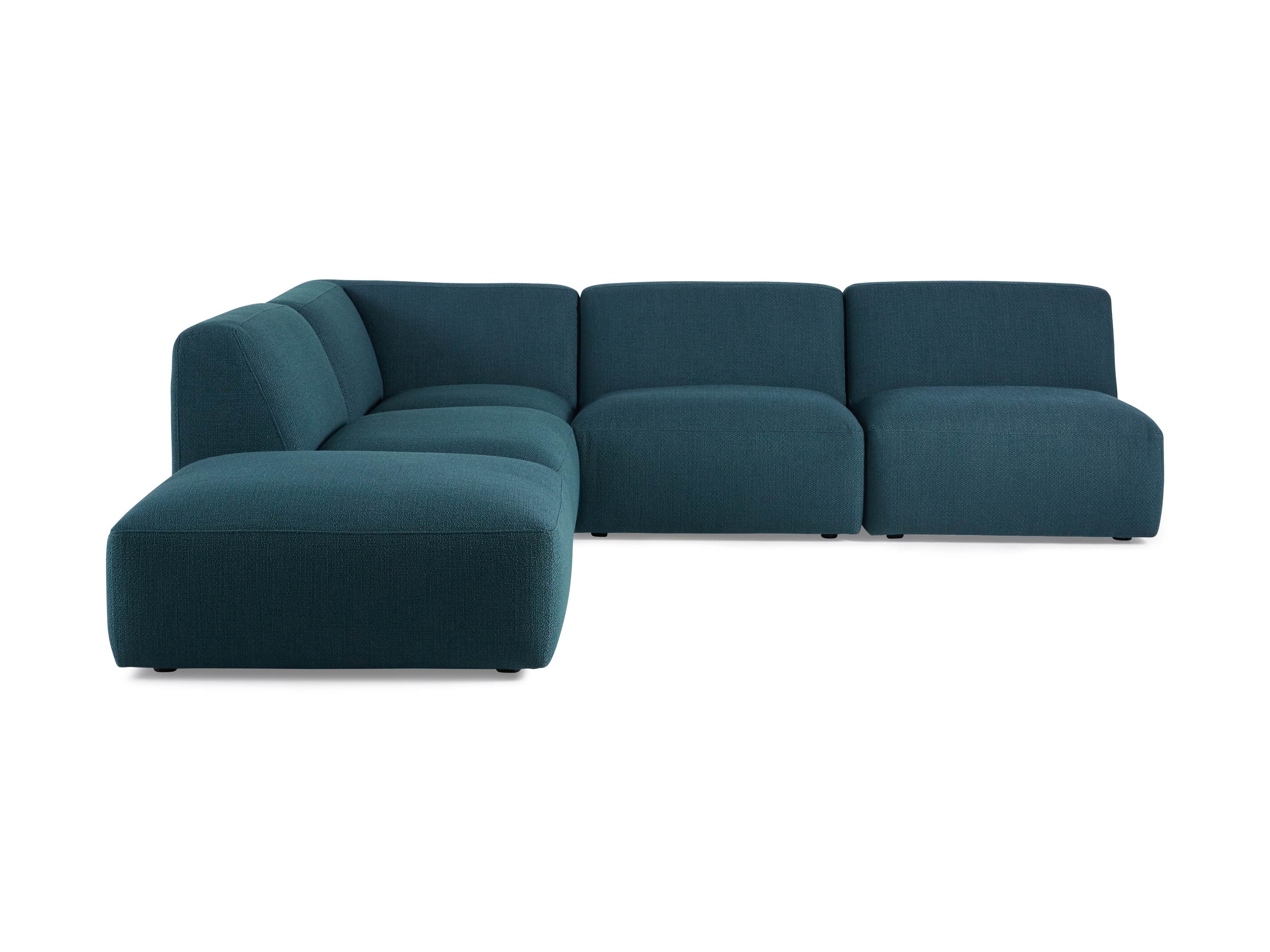 Cooper Upholstered Five Piece Sectional in Moto Juniper