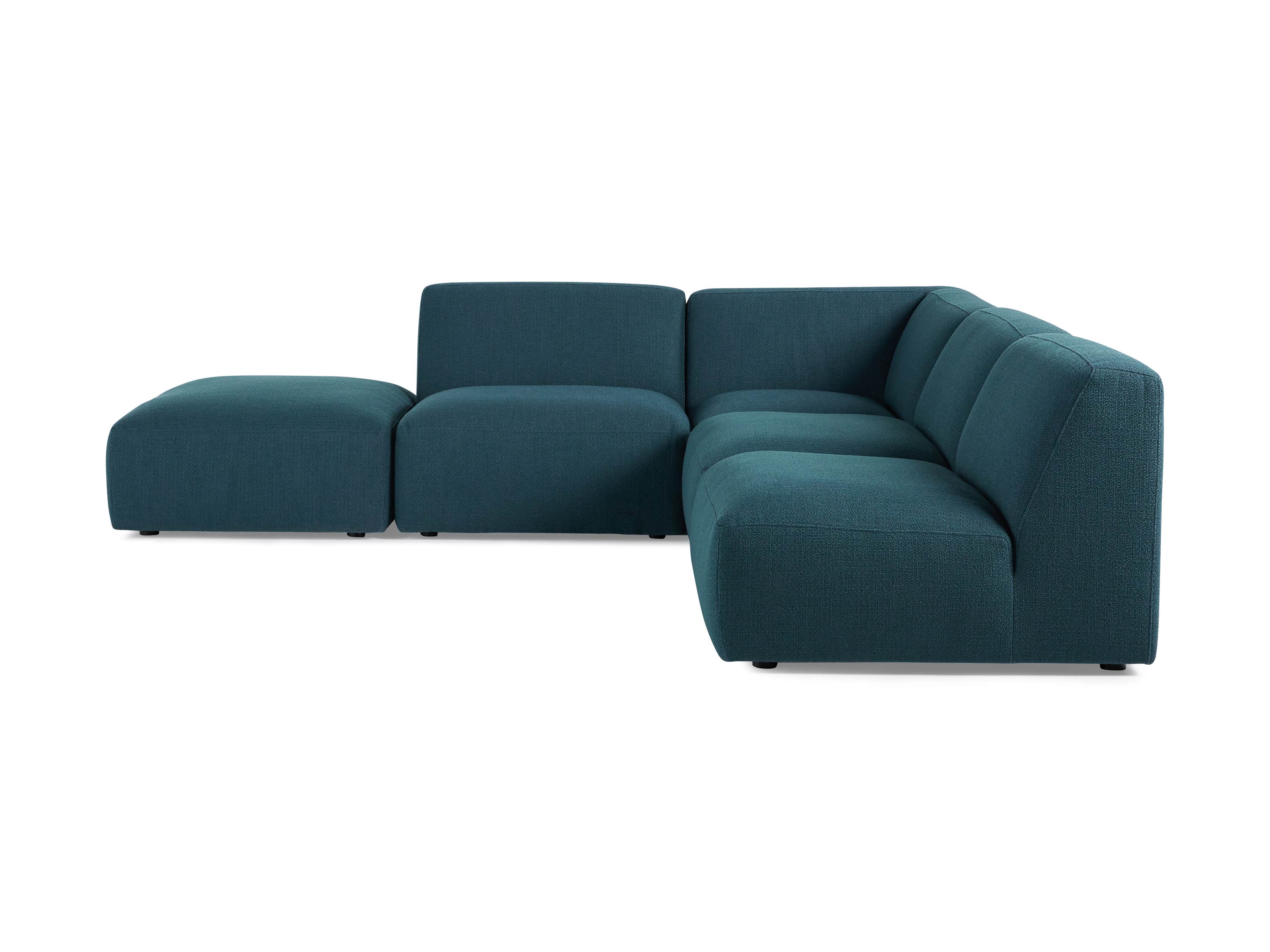 Cooper Upholstered Five Piece Sectional in Moto Juniper