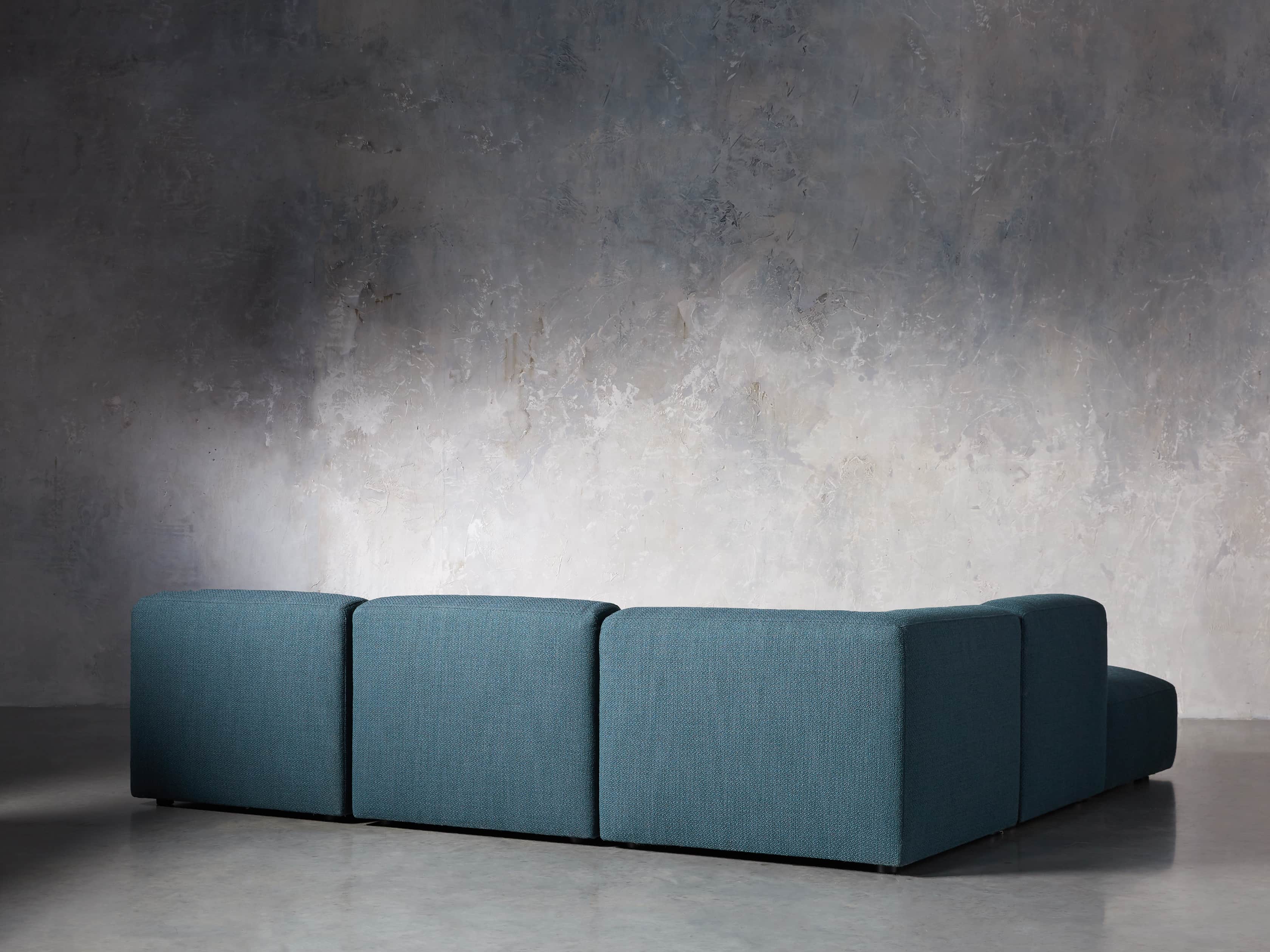 Cooper Upholstered Five Piece Sectional in Moto Juniper
