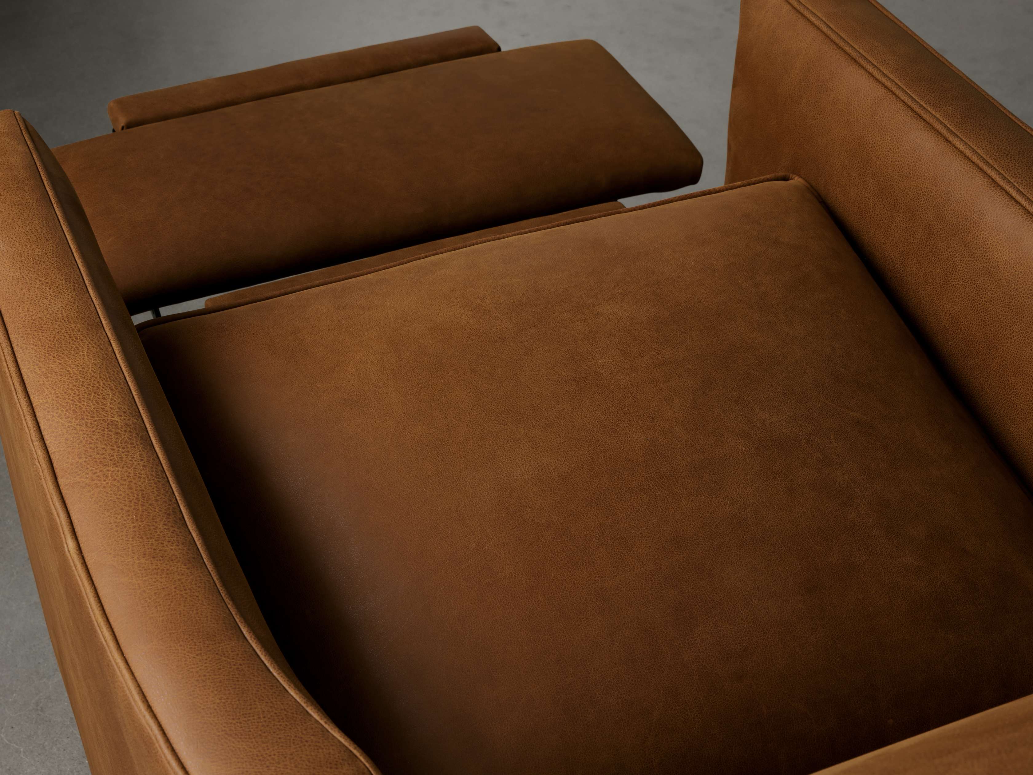 Rudy Leather Swivel Recliner