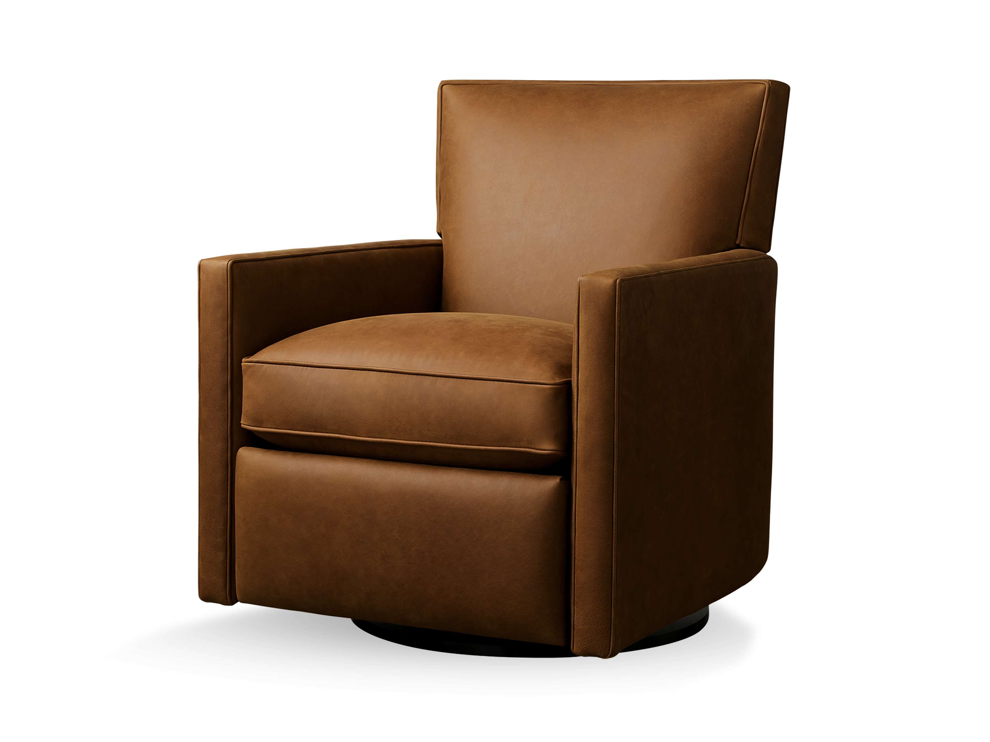 Rudy Leather Swivel Recliner