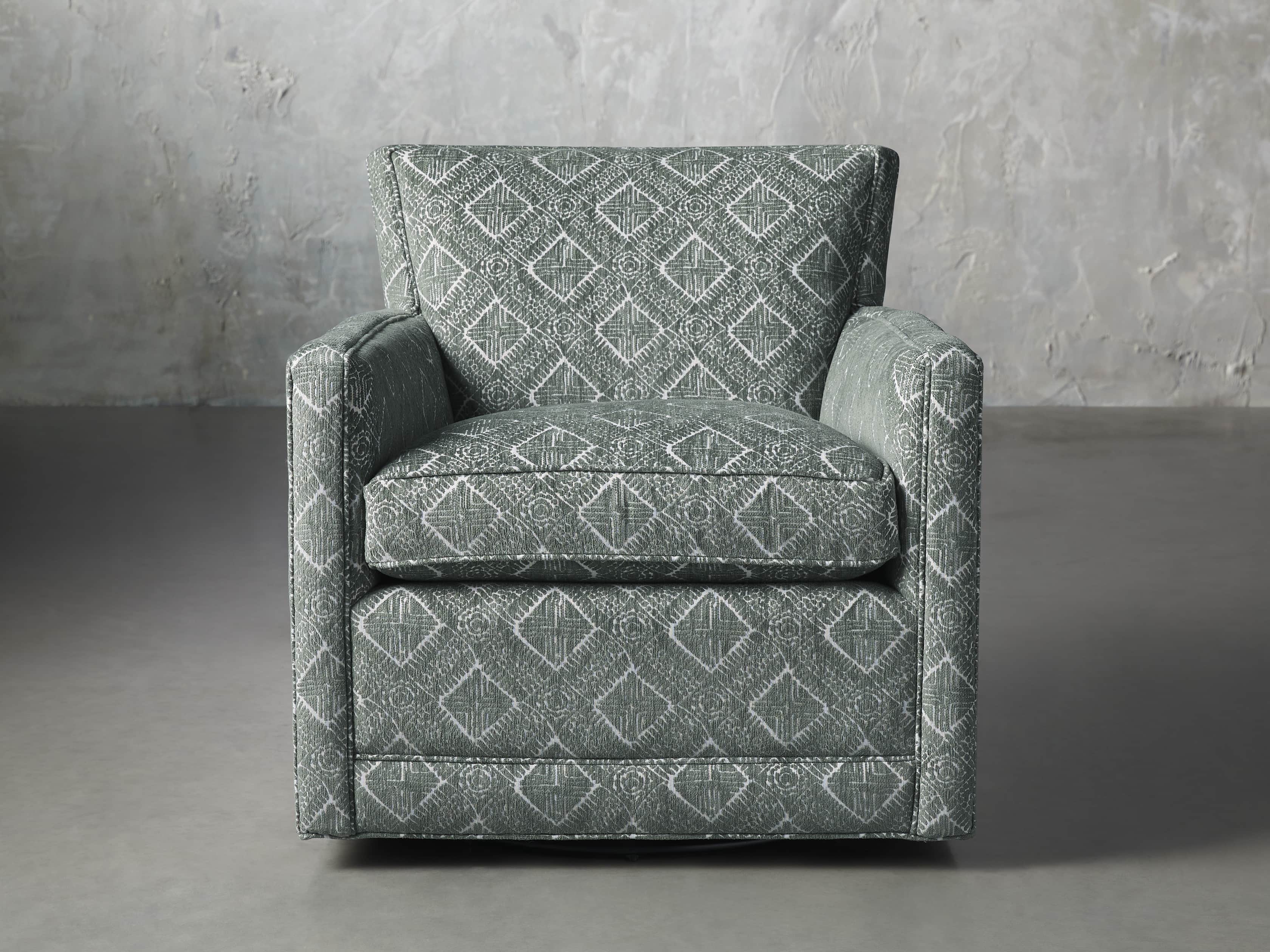 Rudy Upholstered 31" Swivel Chair, slide 2 of 8