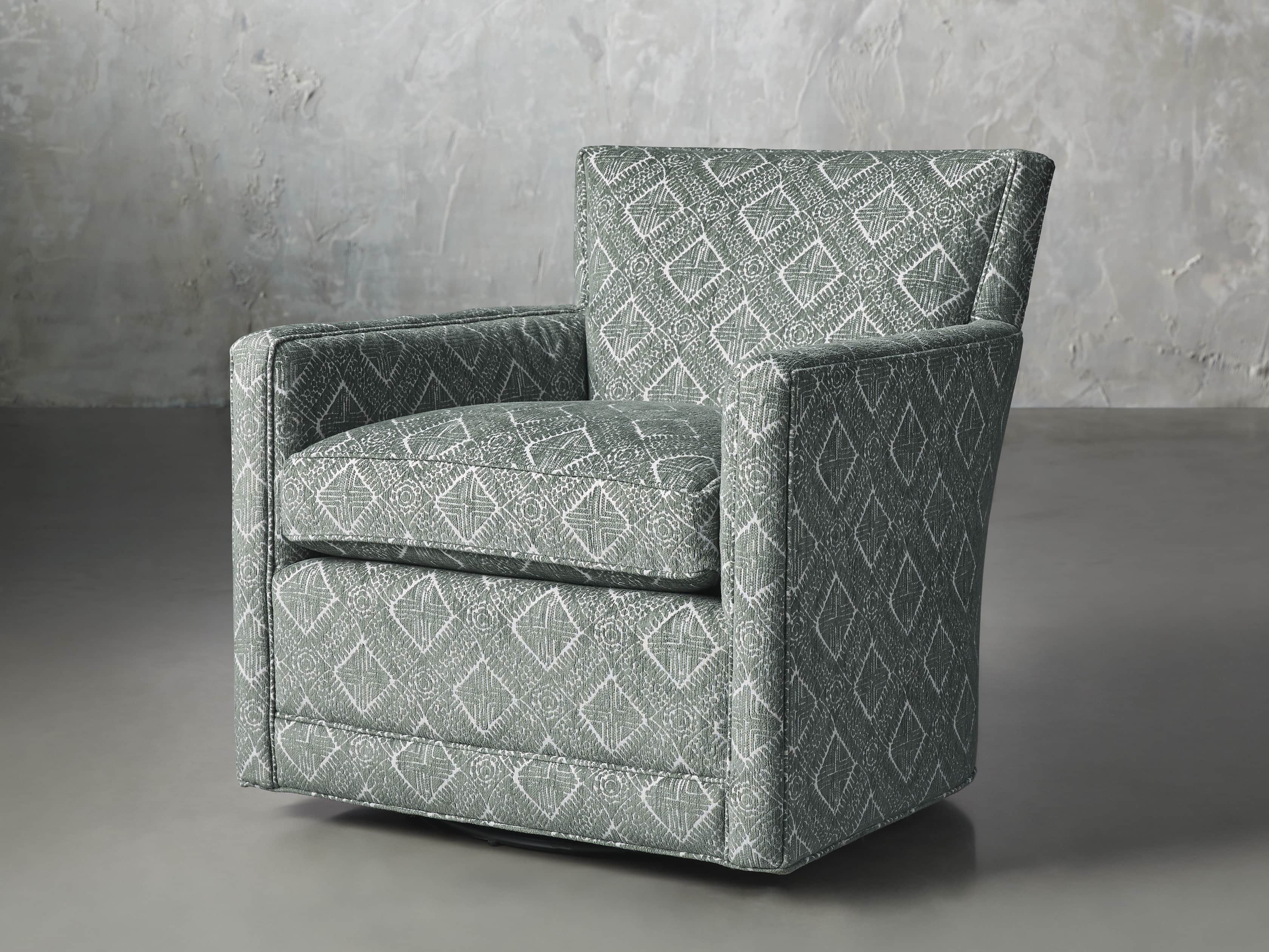 Rudy Upholstered 31" Swivel Chair, slide 3 of 8
