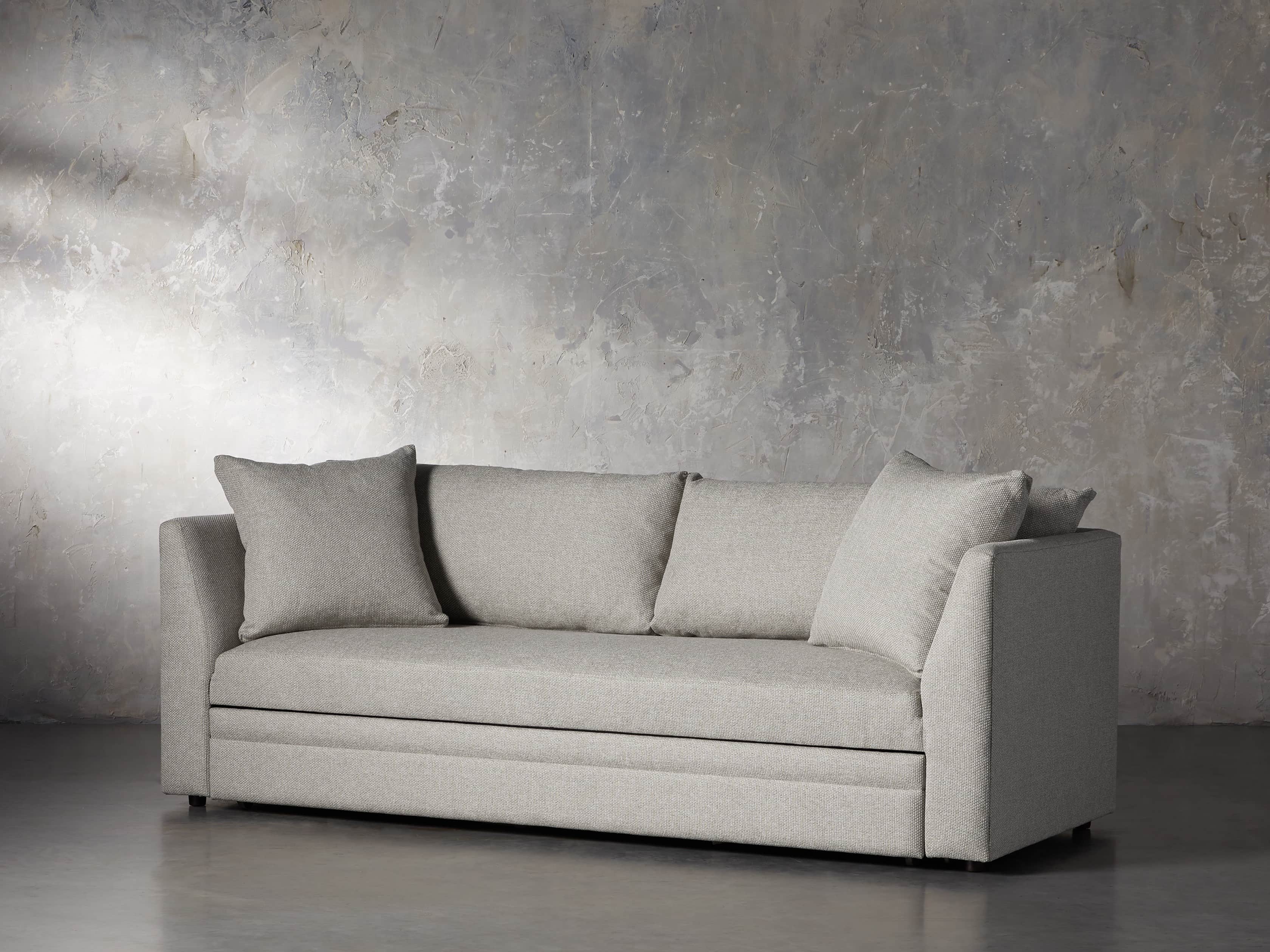 Pavo Upholstered 93" Queen Trundle Sofa, slide 2 of 12
