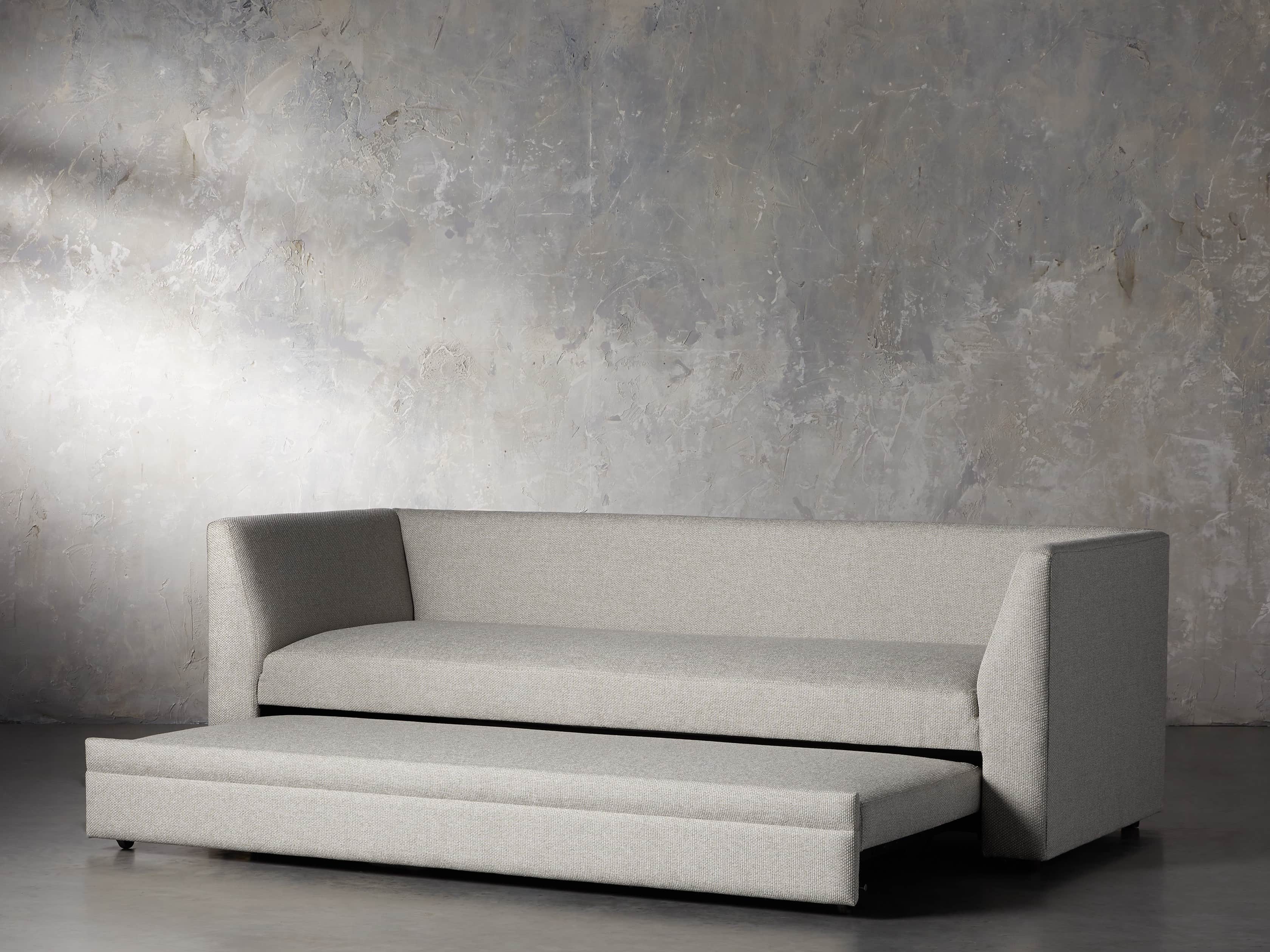 Pavo Upholstered 93" Queen Trundle Sofa, slide 3 of 12