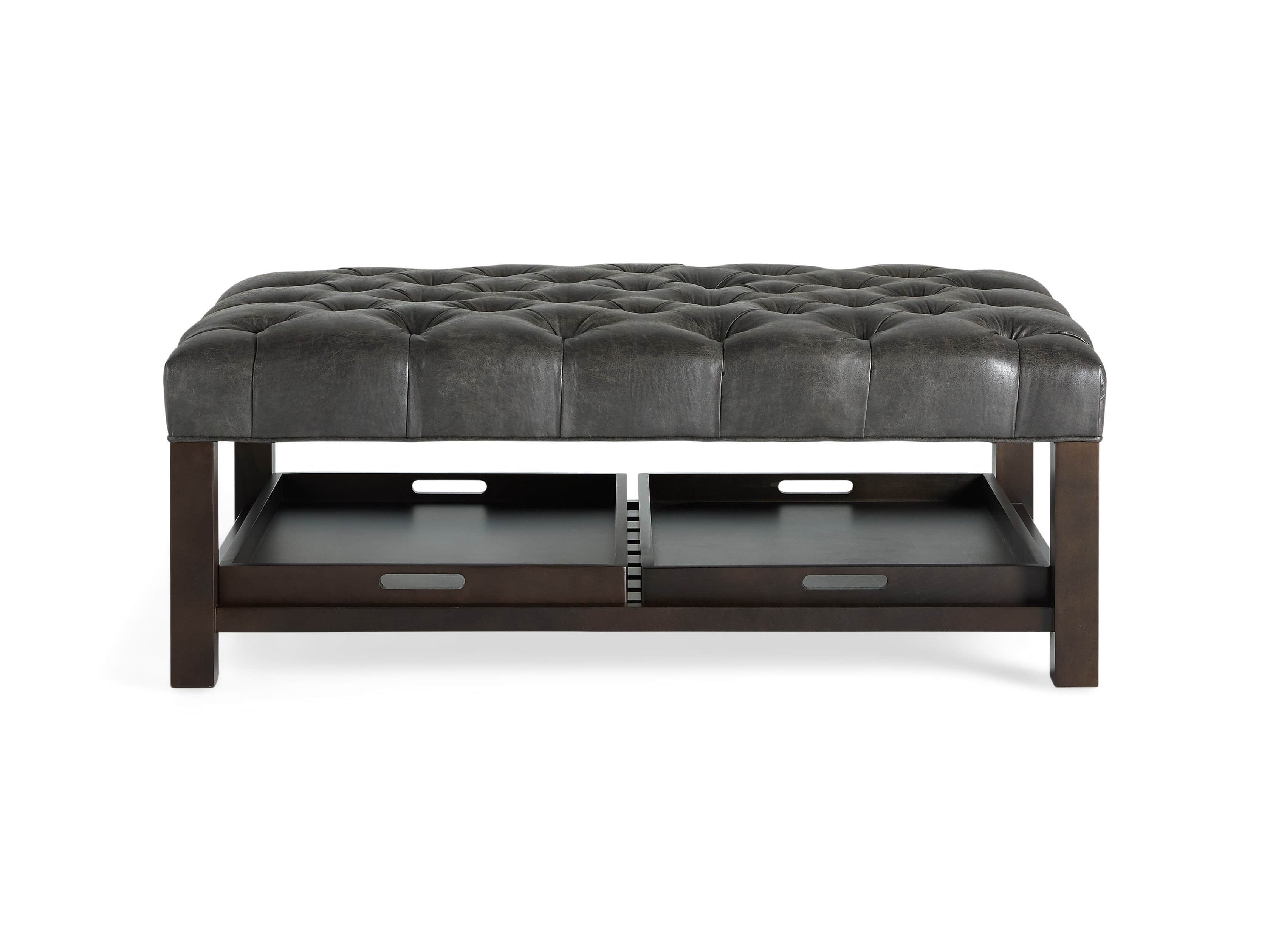 Butler Biscuit Tufted Ottoman