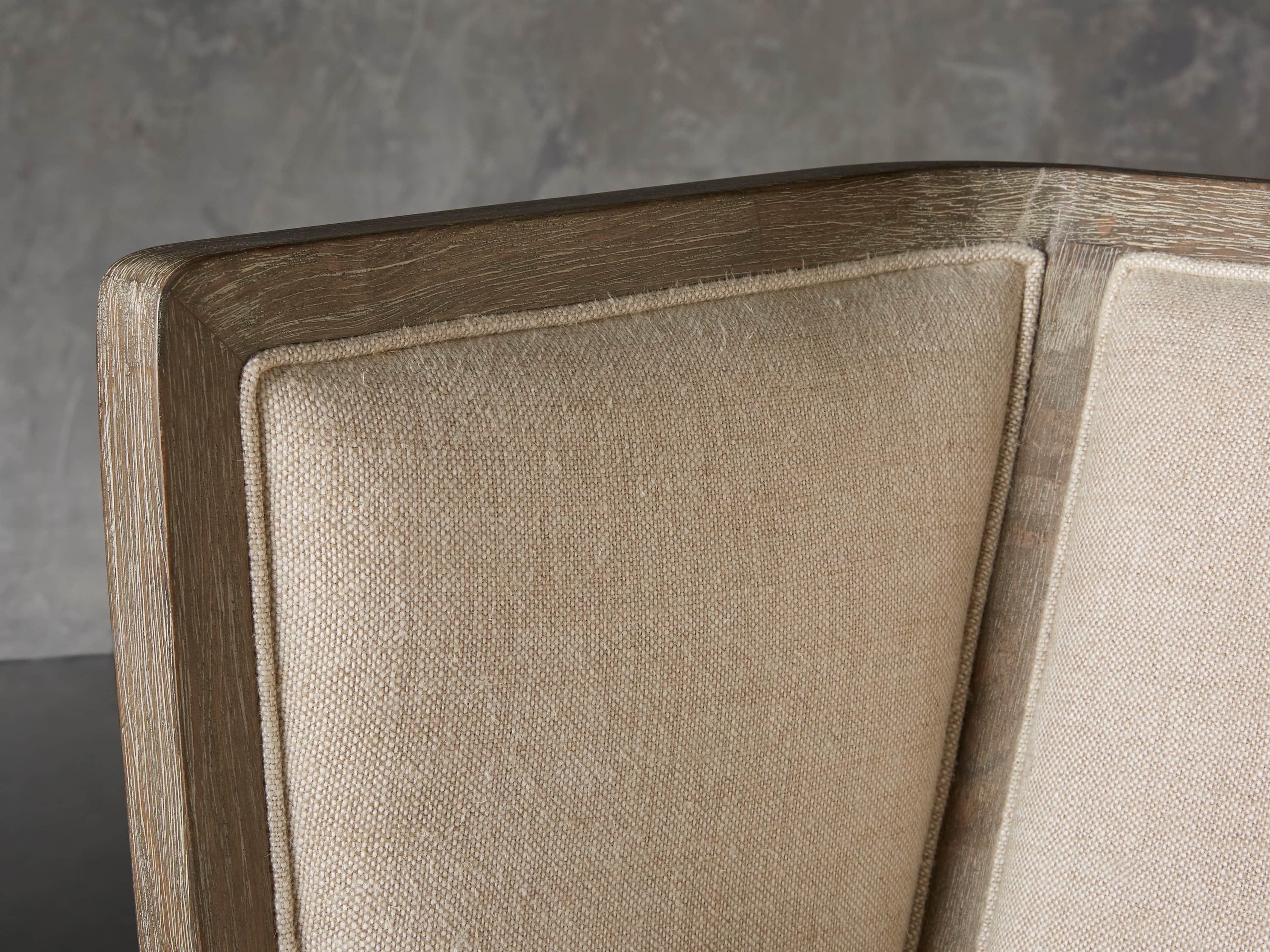 Floria Upholstered 28" Wing Chair in Flemish Grey