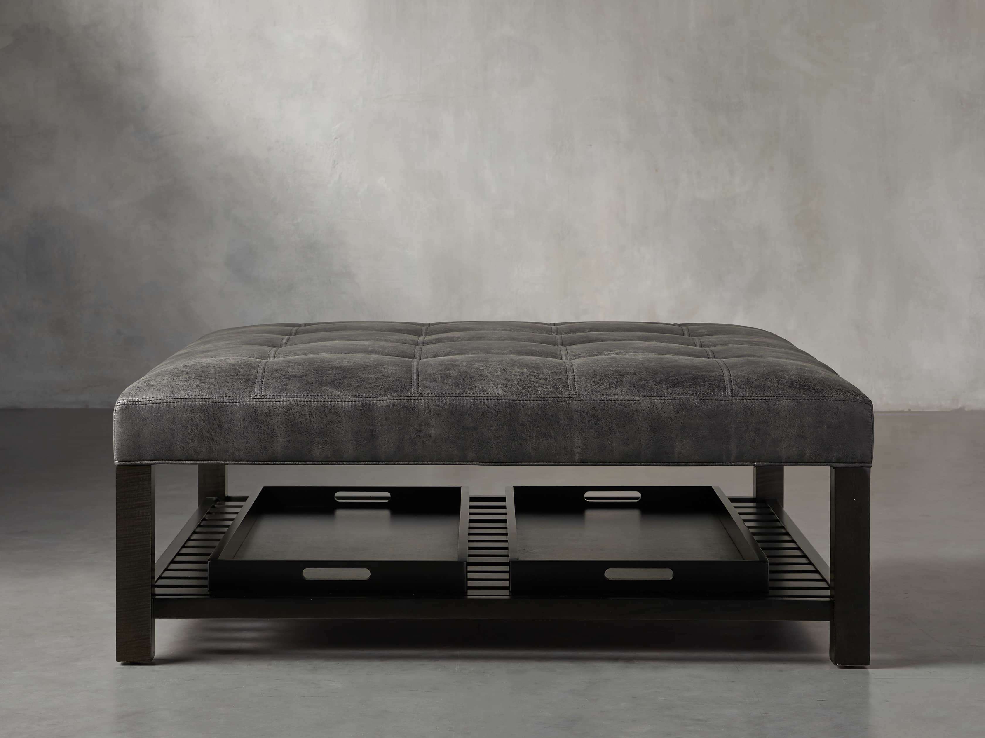 Butler Biscuit Tufted 48" Ottoman