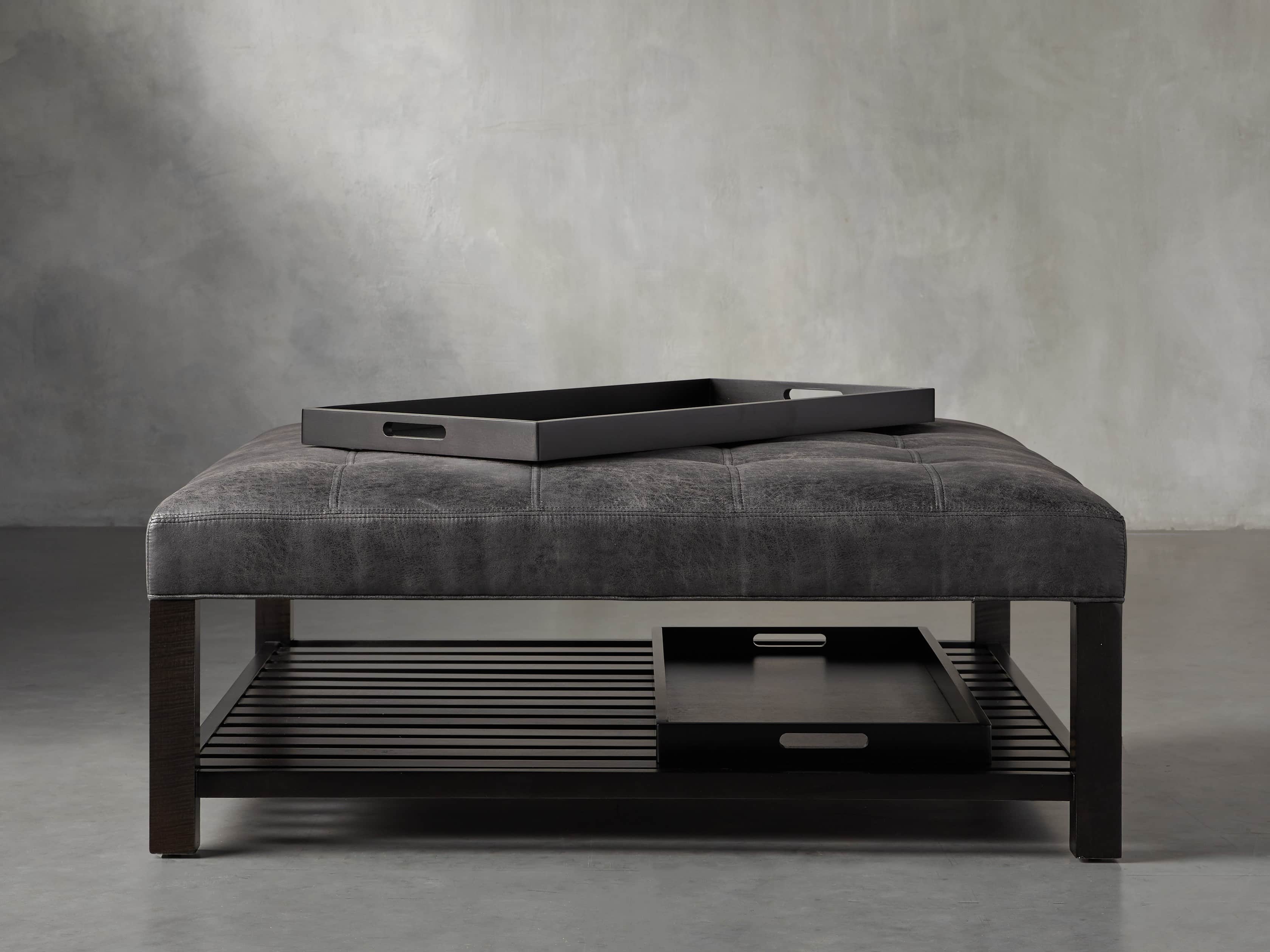Butler Biscuit Tufted 48" Ottoman