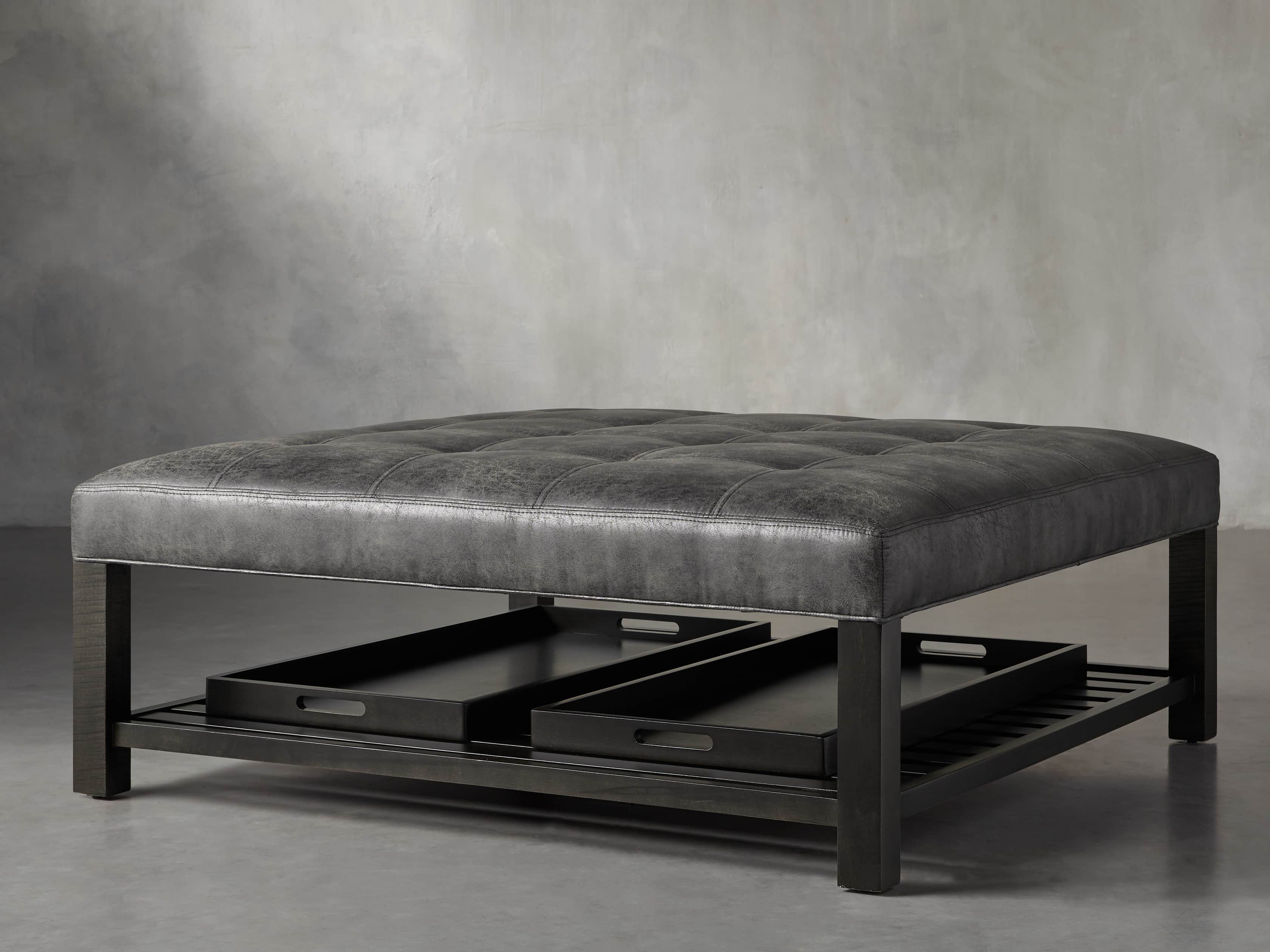 Butler Biscuit Tufted 48" Ottoman