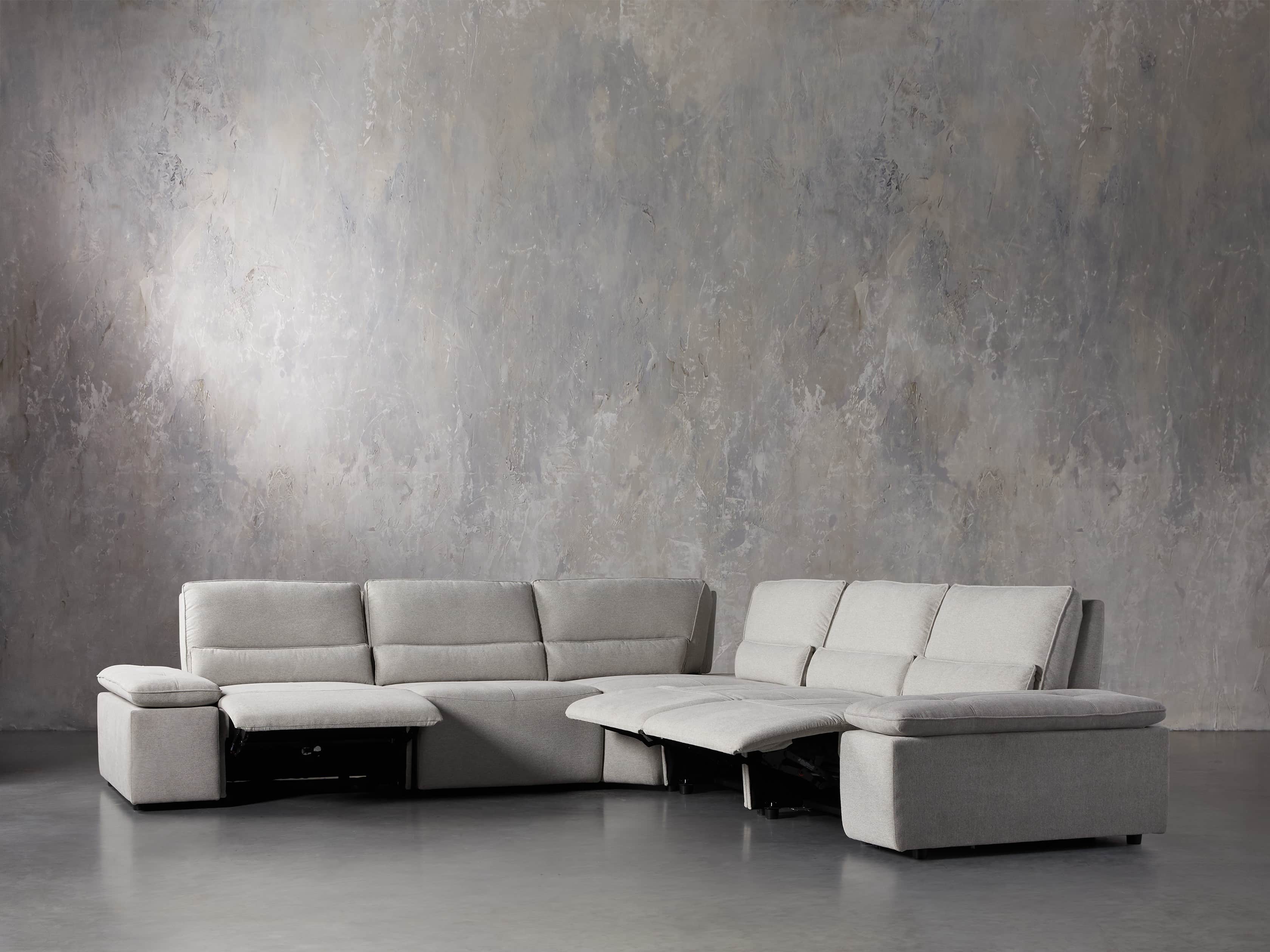 Madden Upholstered Seven Piece Motion Corner Sectional