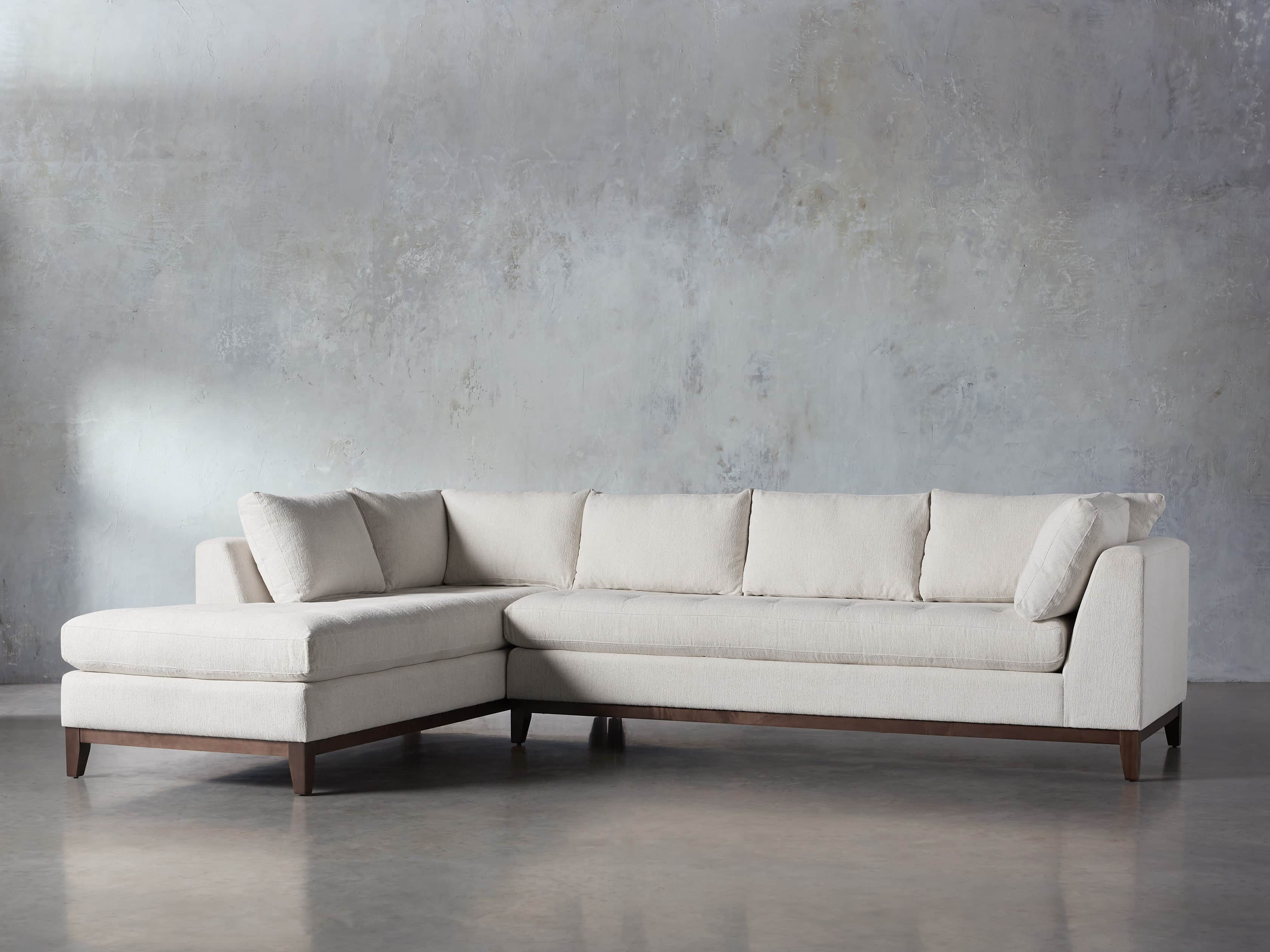 Bryden Upholstered 129" Left Arm Daybed Sectional