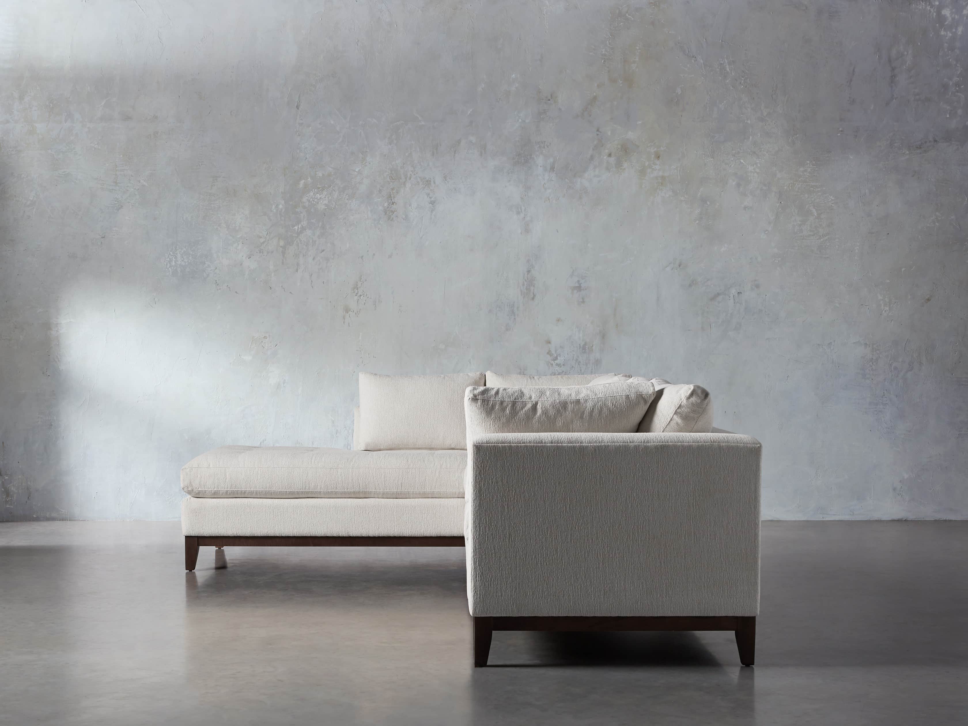 Bryden Upholstered 129" Left Arm Daybed Sectional