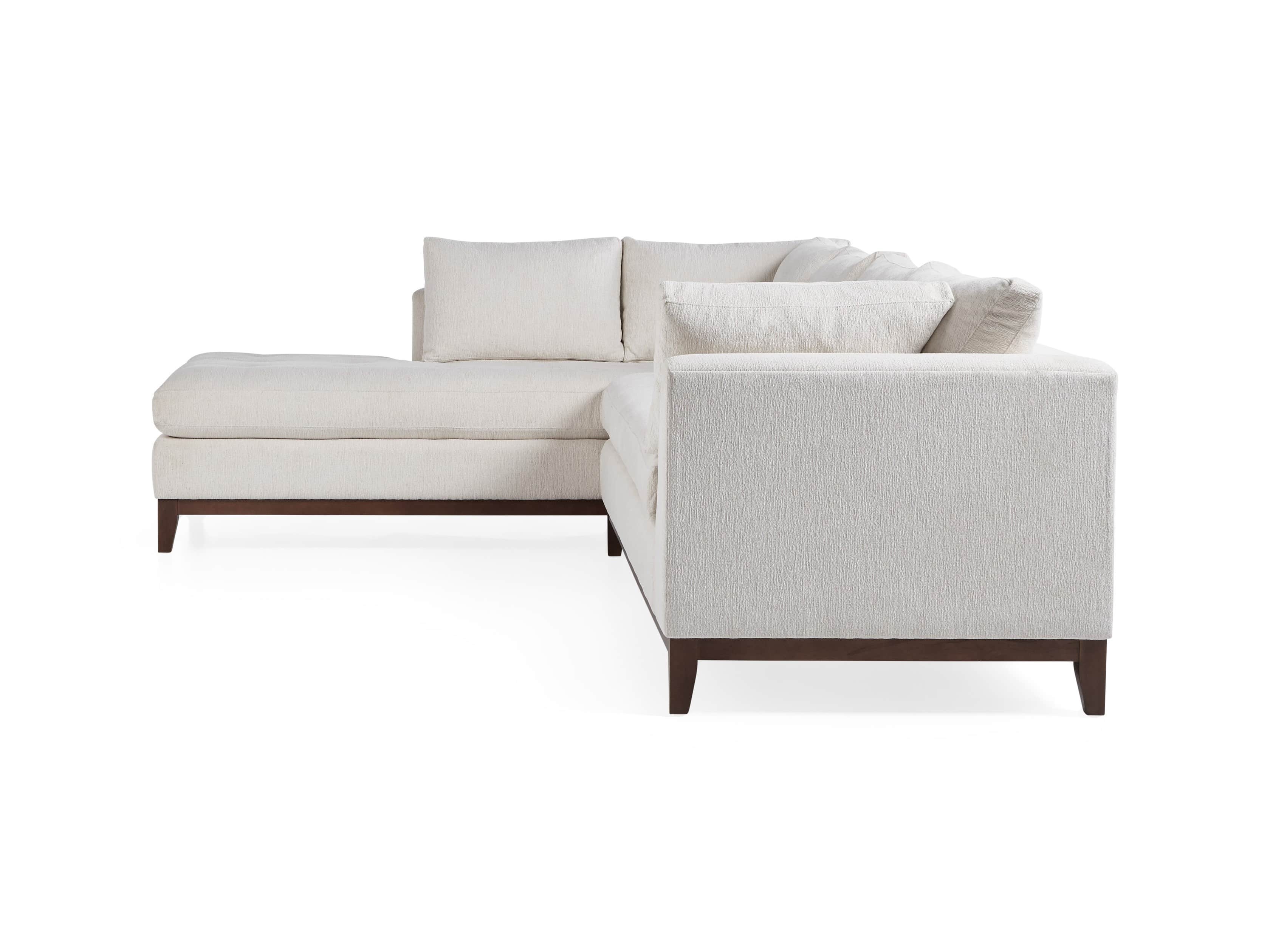Bryden Upholstered 129" Left Arm Daybed Sectional