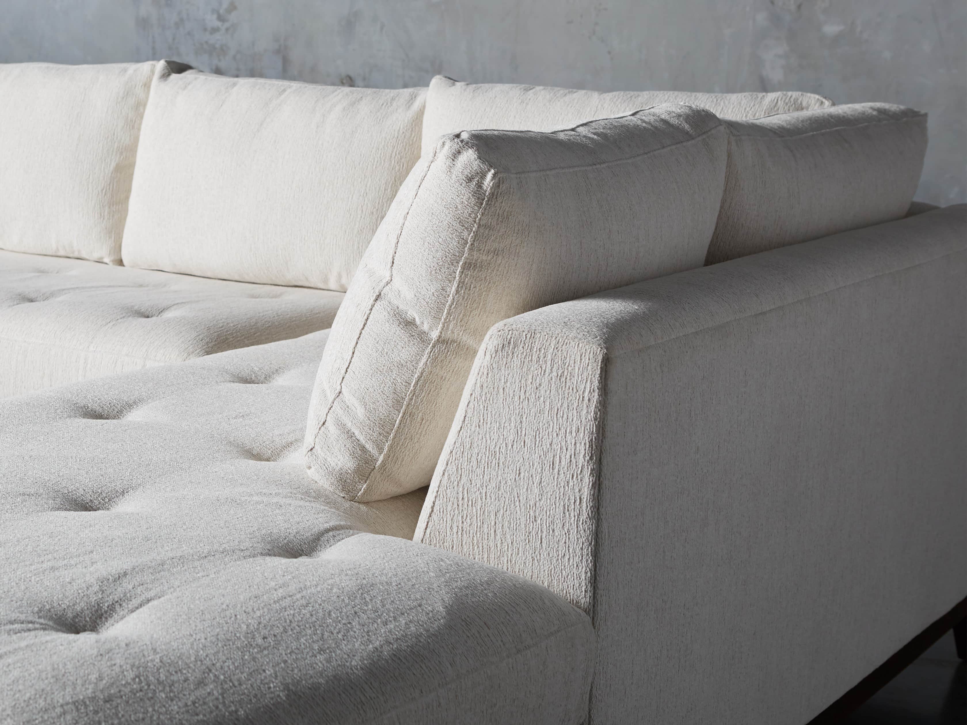 Bryden Upholstered 129" Right Arm Daybed Sectional