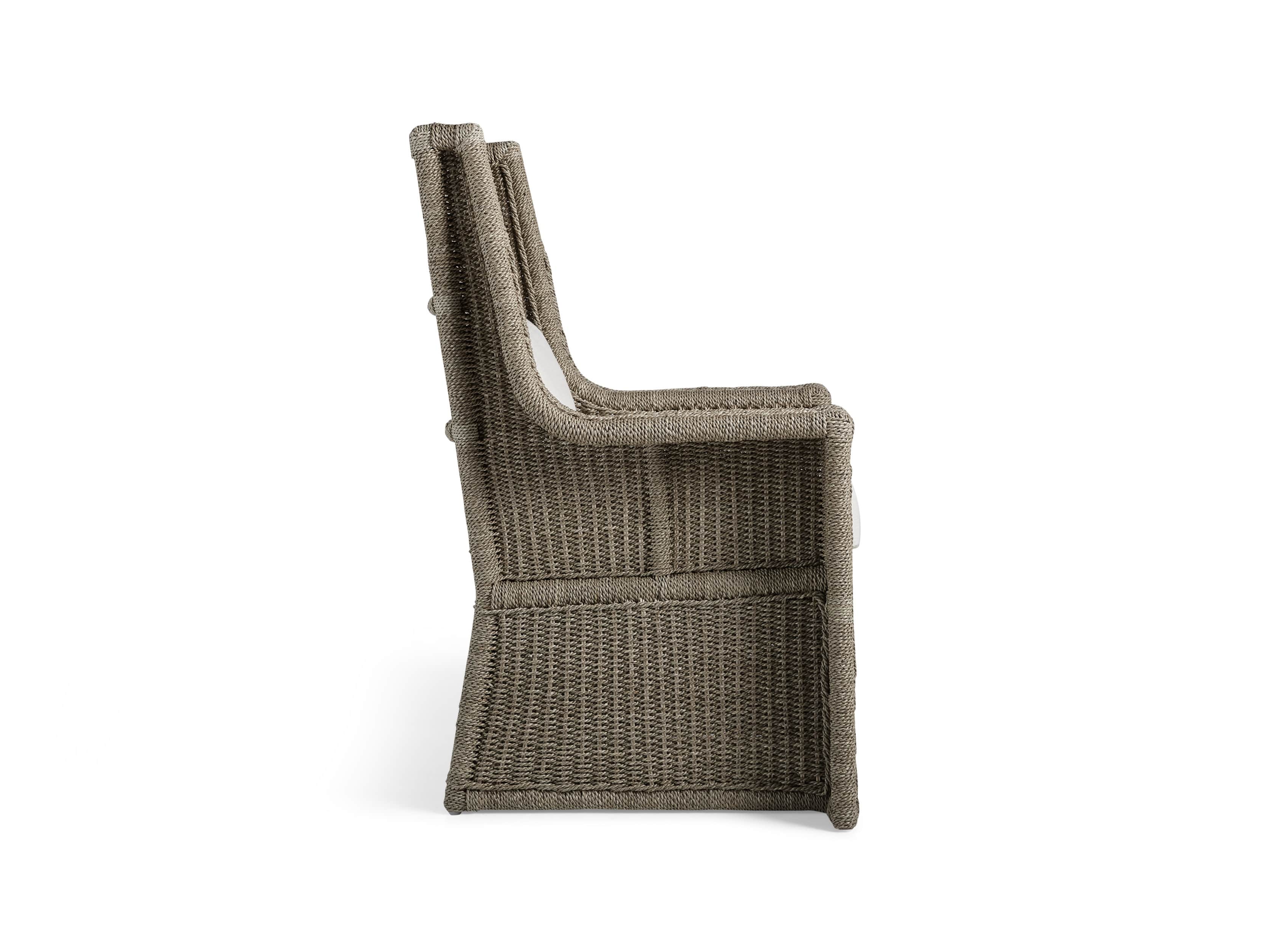 Talia Upholstered 33" Woven Chair in Tumble Ivory