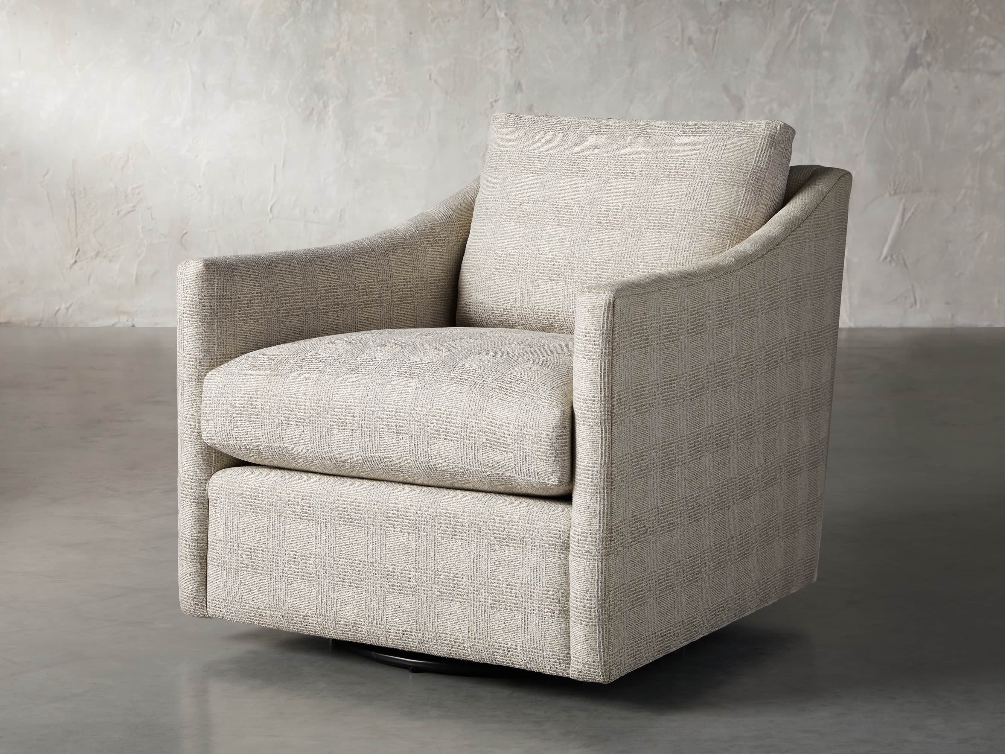 Branson Upholstered 31" Swivel Chair, slide 3 of 9