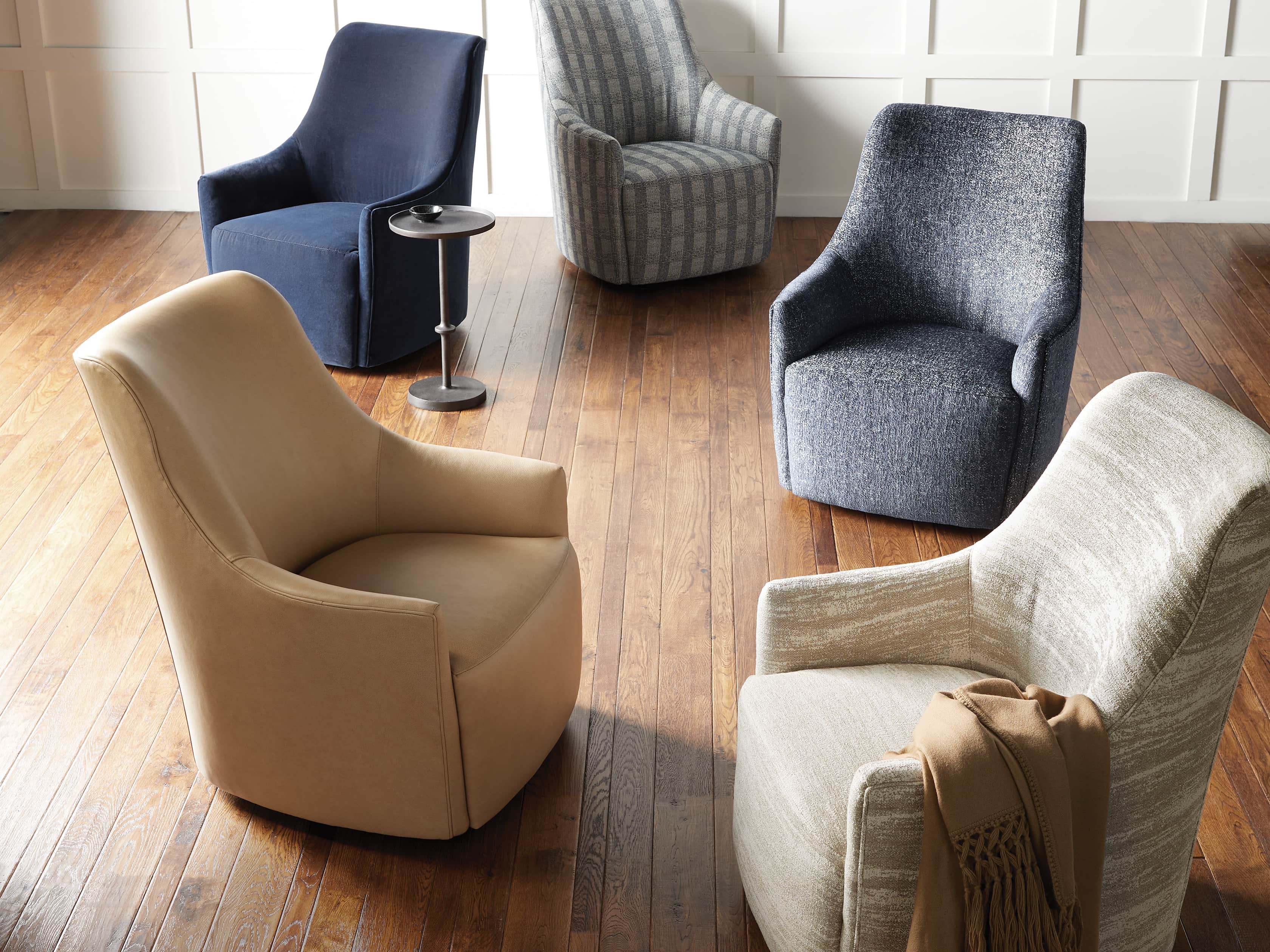 Cole Upholstered 31" Swivel Chair, slide 10 of 12