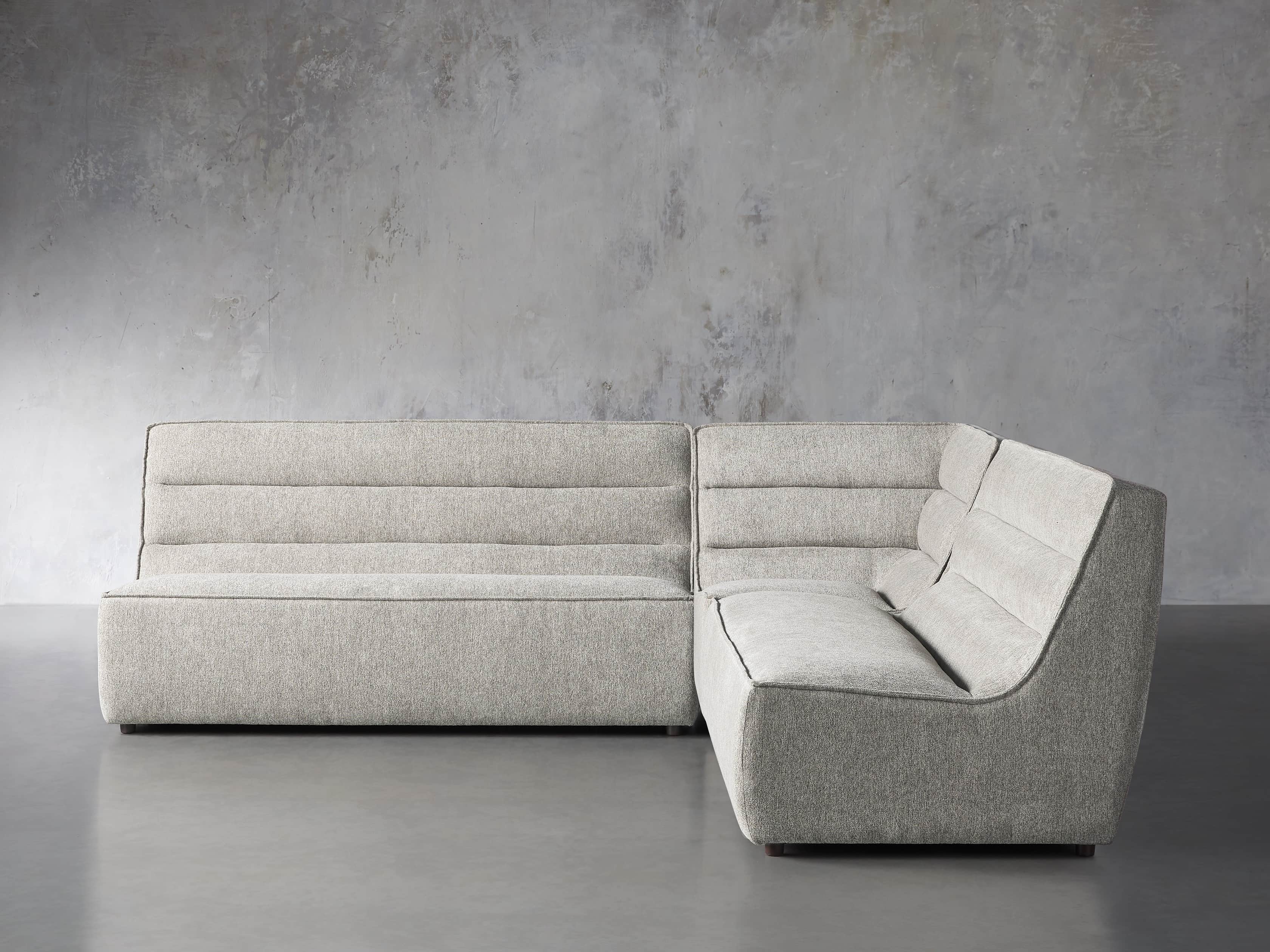 Archer Upholstered 113" Three Piece Corner Sectional, slide 1 of 7