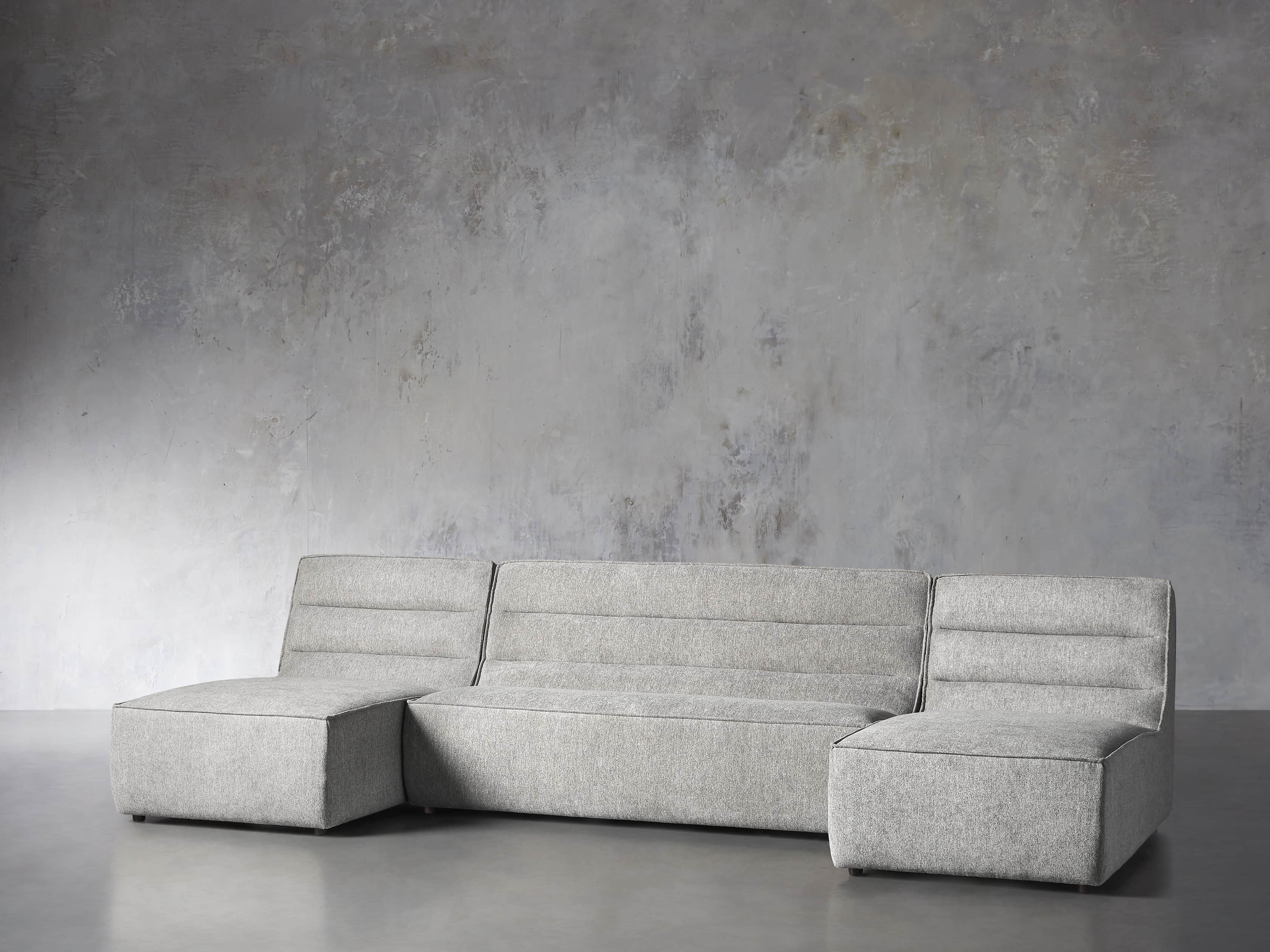 Archer Upholstered 144" Three Piece Sectional, slide 2 of 7