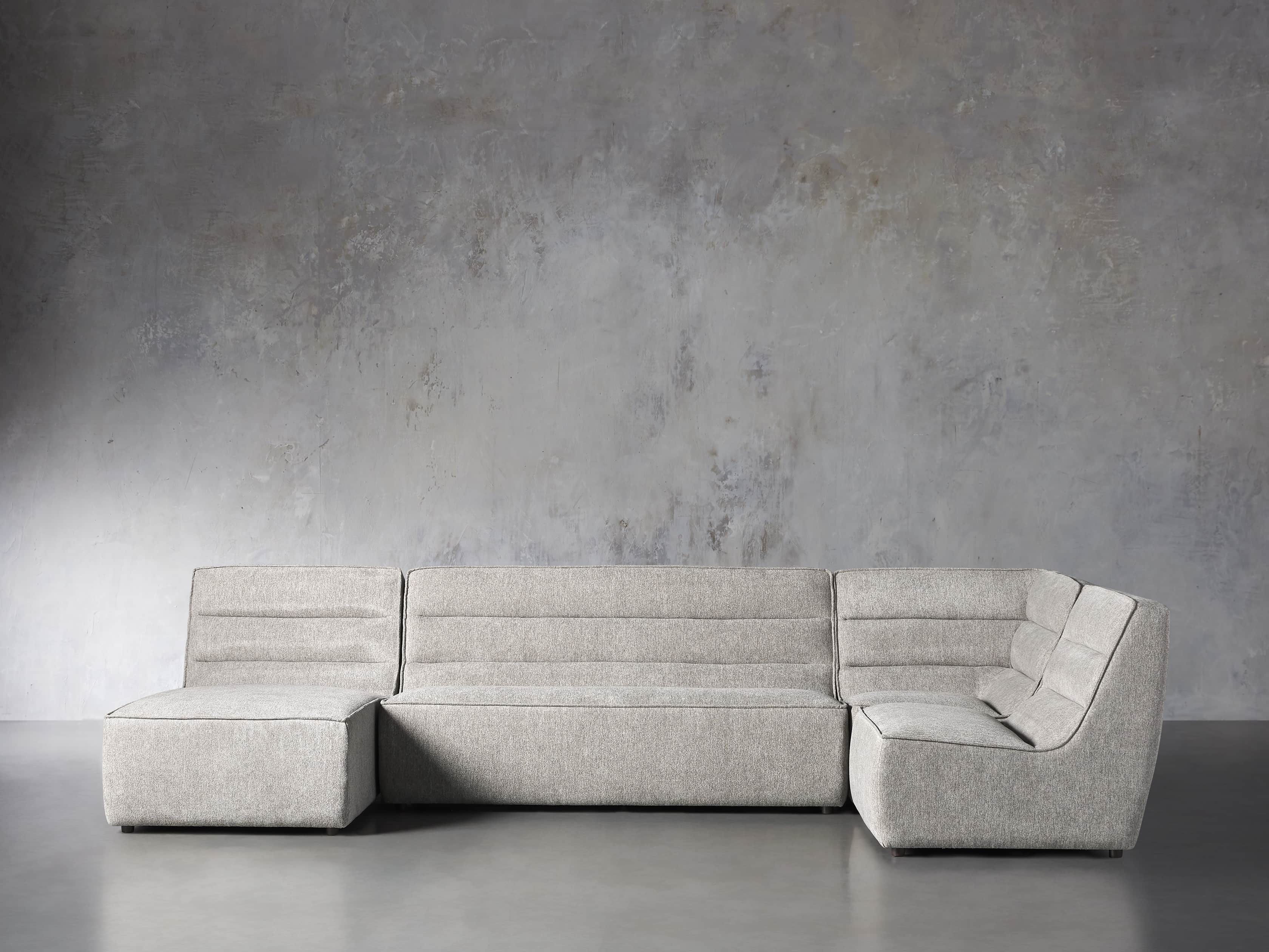Archer Upholstered 149" Four Piece Sectional, slide 2 of 8