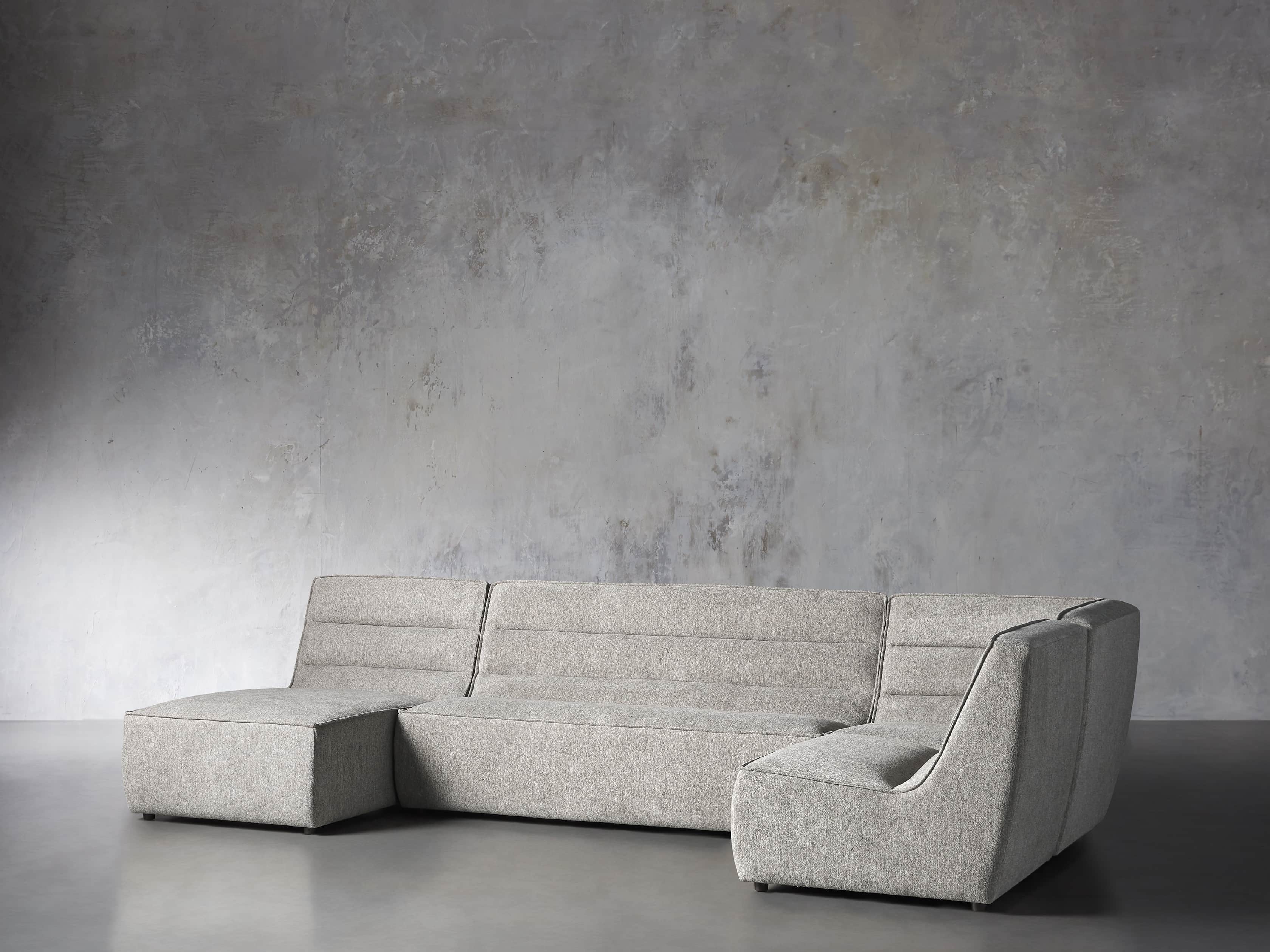 Archer Upholstered 149" Four Piece Sectional, slide 3 of 8