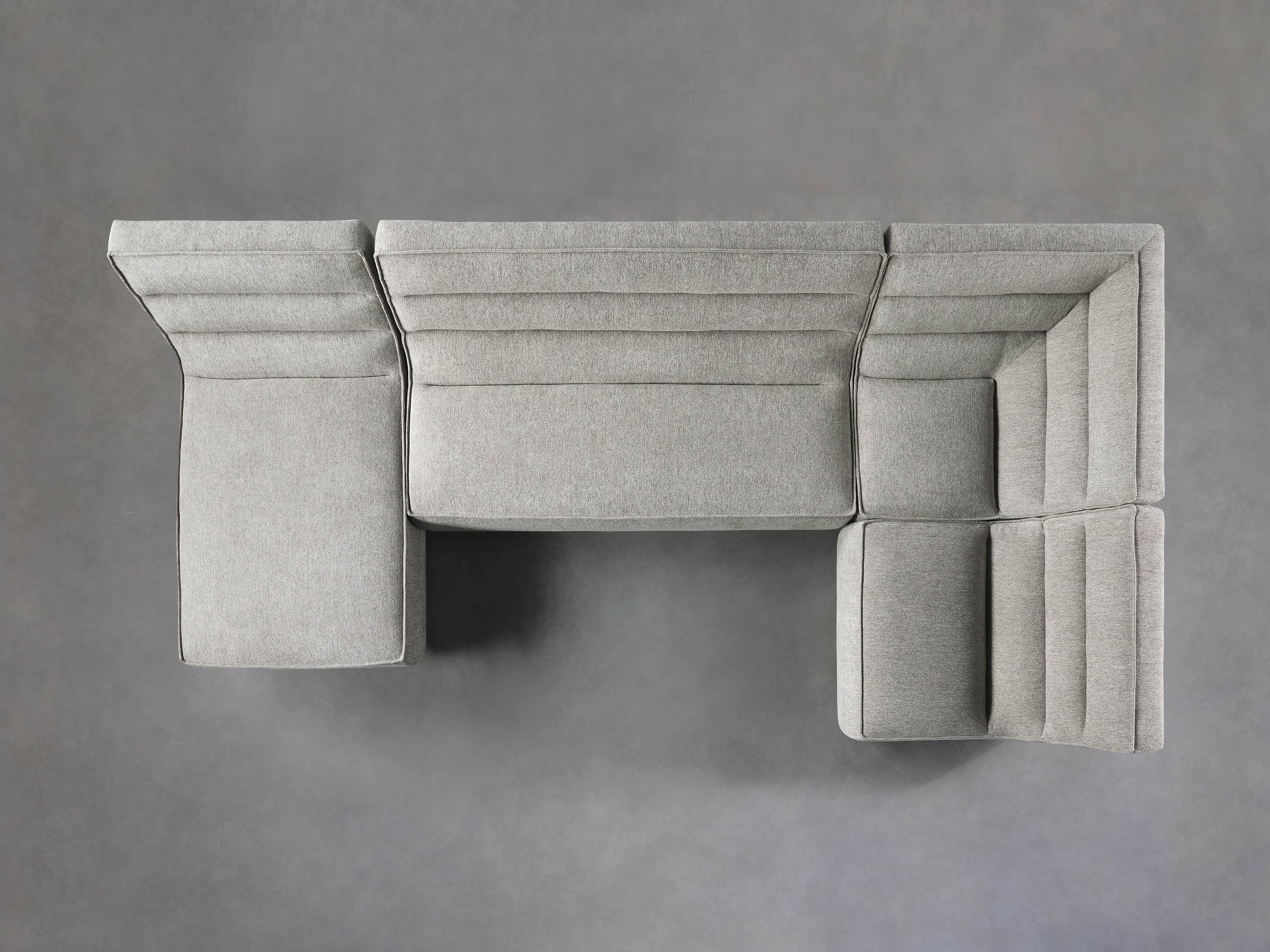 Archer Upholstered 149" Four Piece Sectional, slide 5 of 8