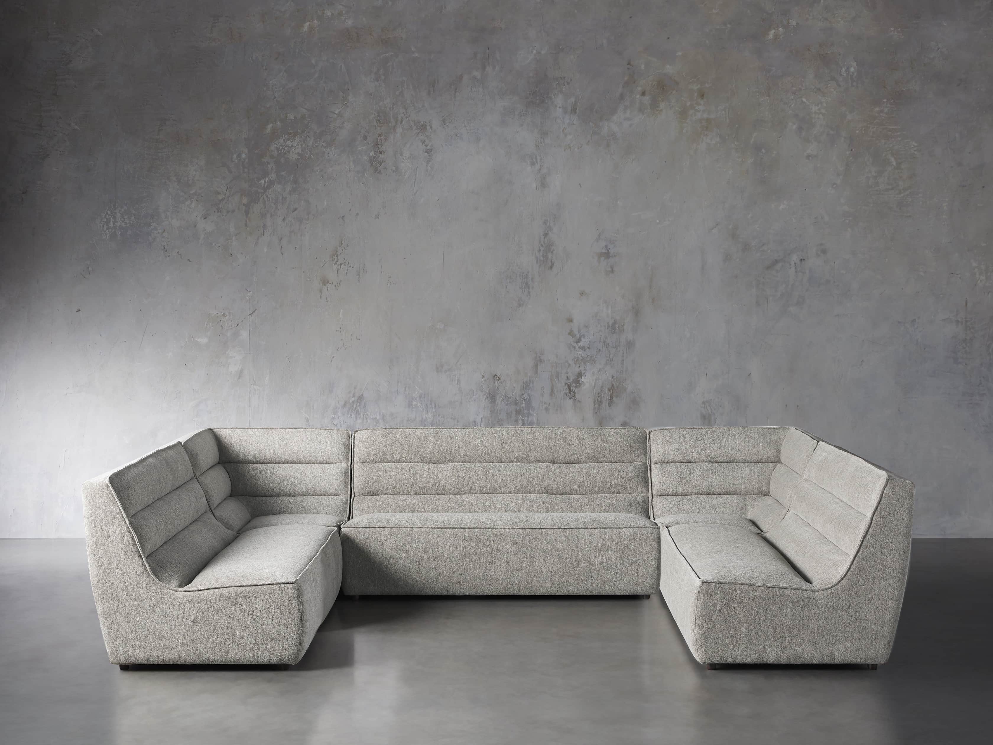 Archer Upholstered 154" Five Piece Sectional, slide 1 of 7