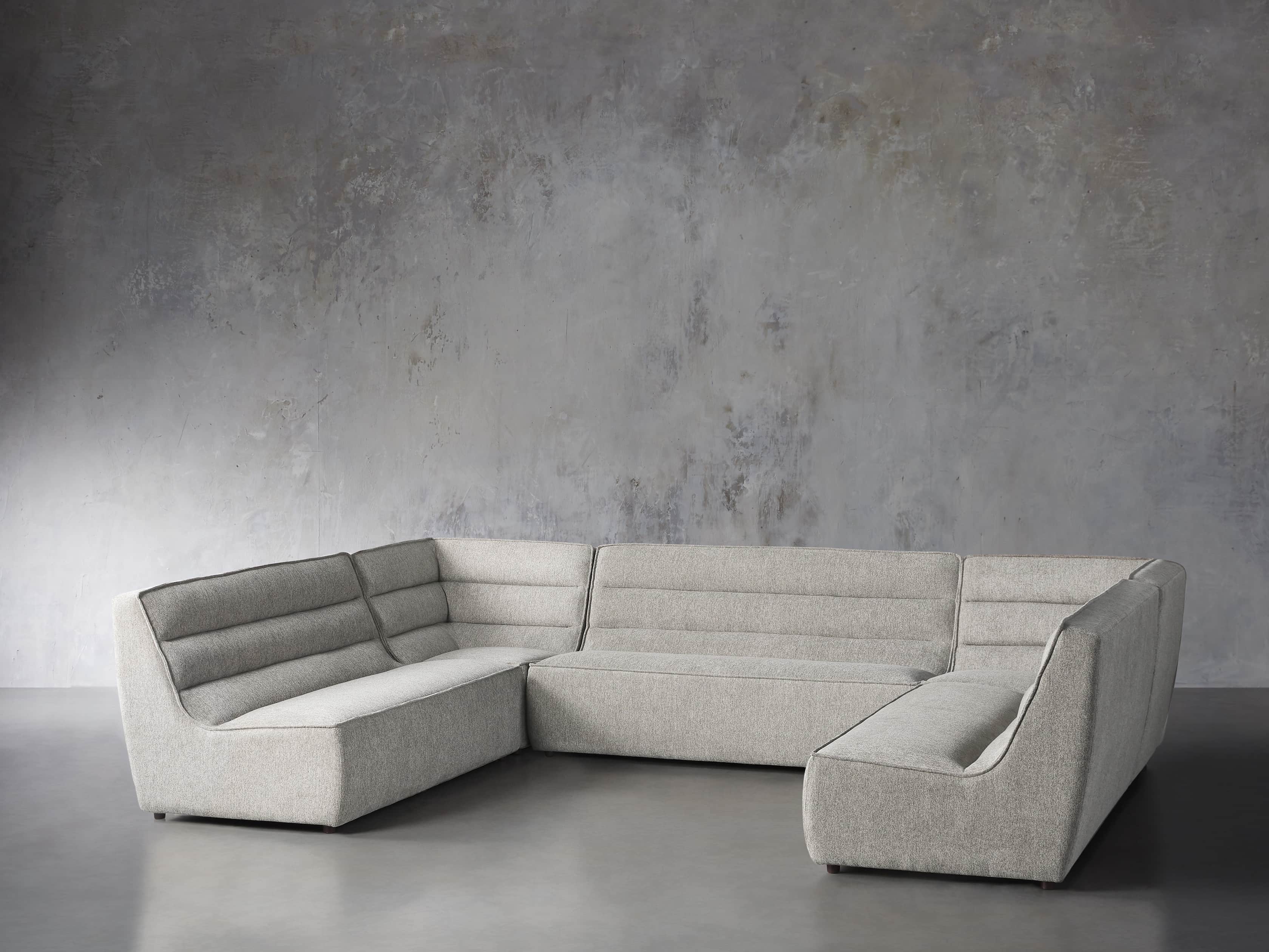 Archer Upholstered 154" Five Piece Sectional, slide 2 of 7