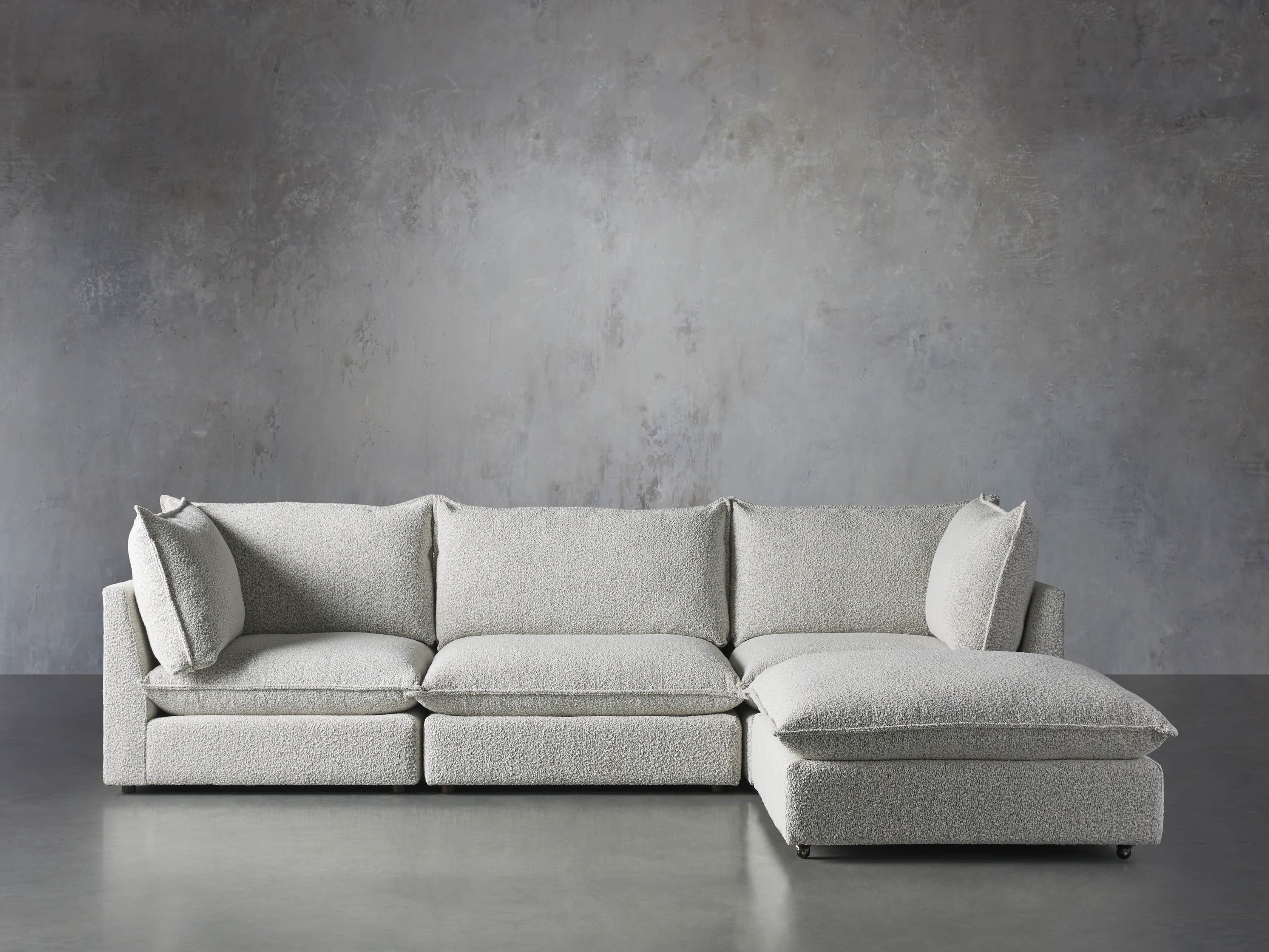 Owen Upholstered Four Piece Sectional, slide 1 of 6