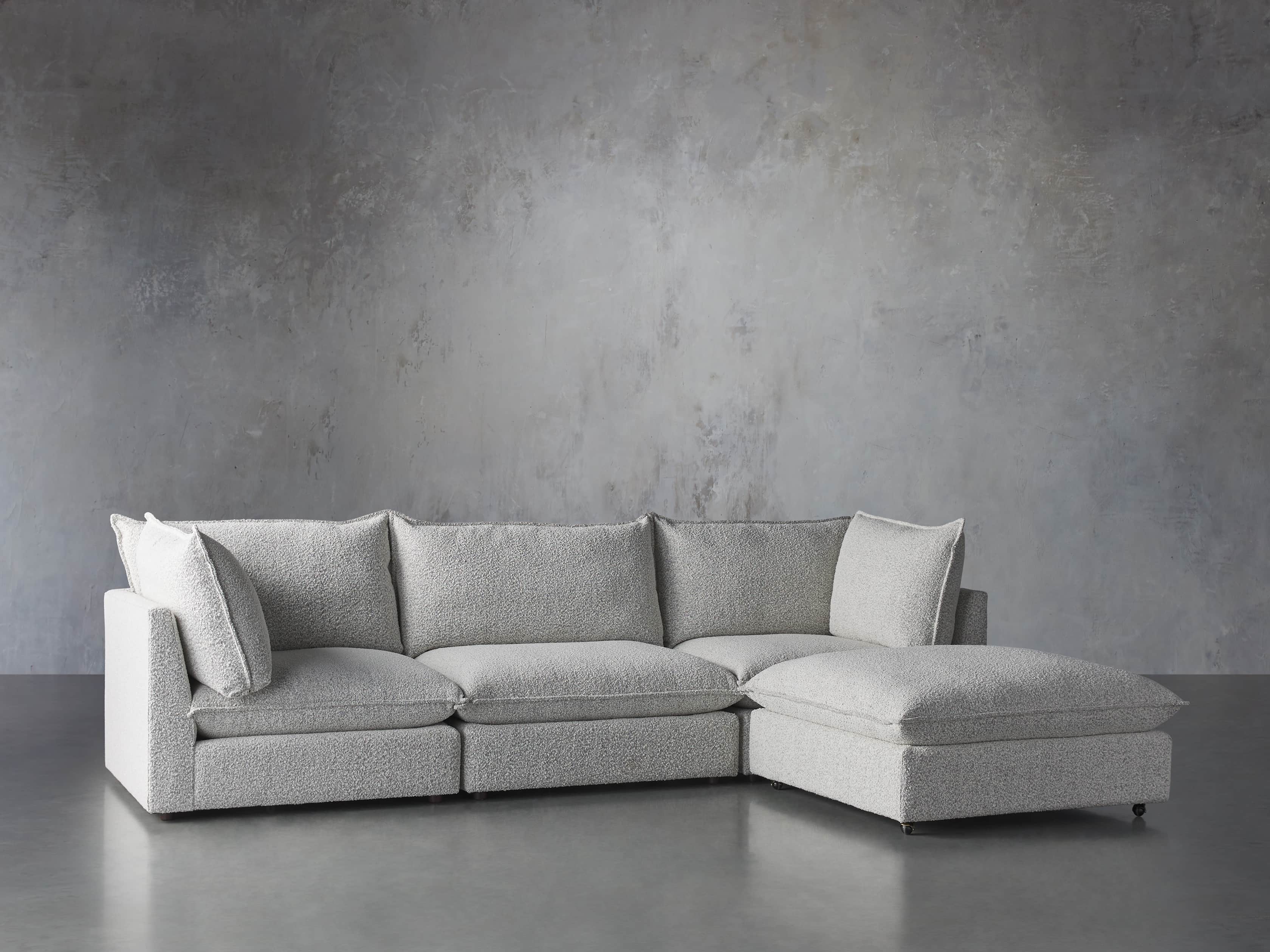 Owen Upholstered Four Piece Sectional, slide 2 of 6