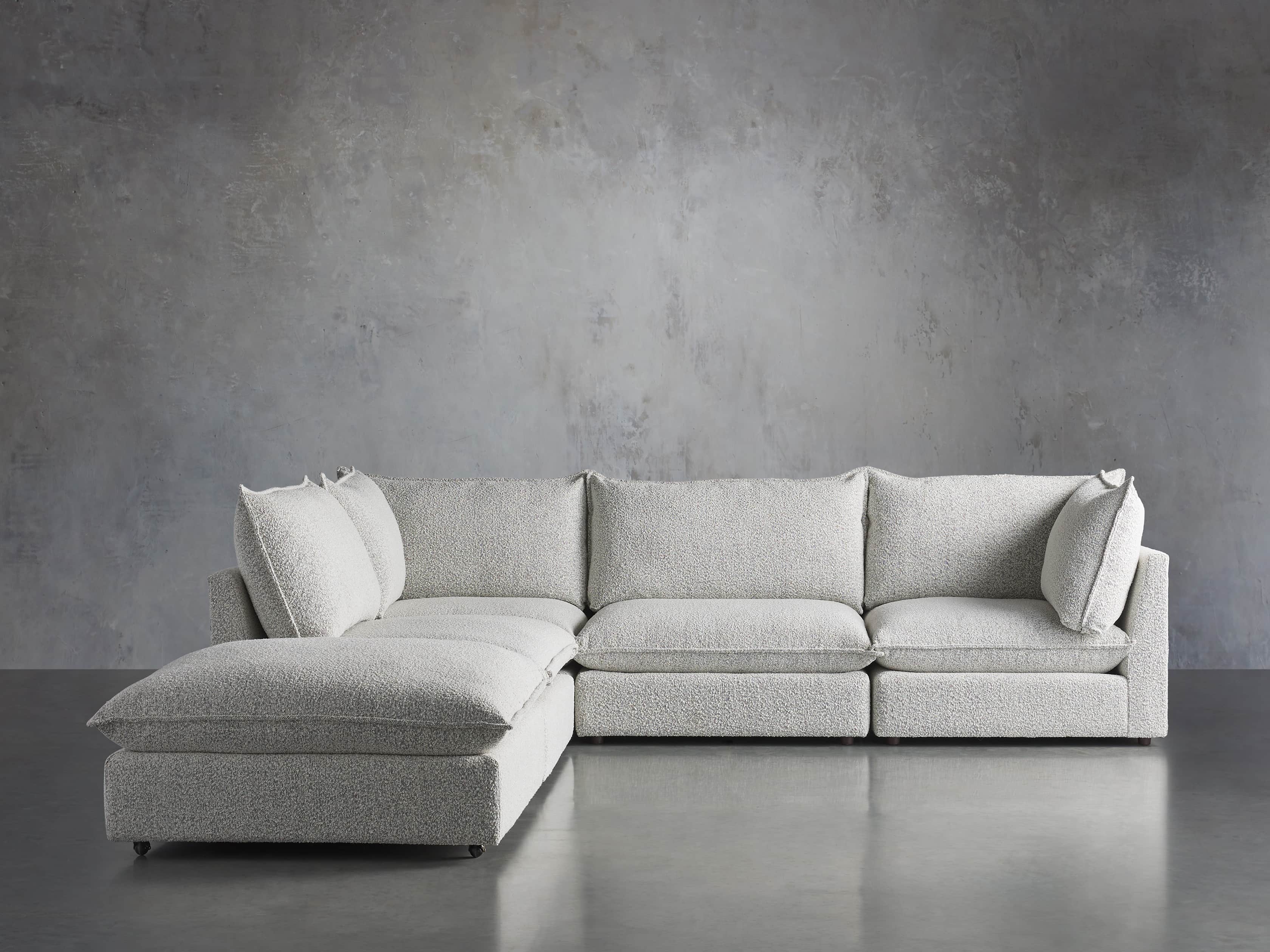 Owen Upholstered Five Piece Reverse Sectional, slide 2 of 9