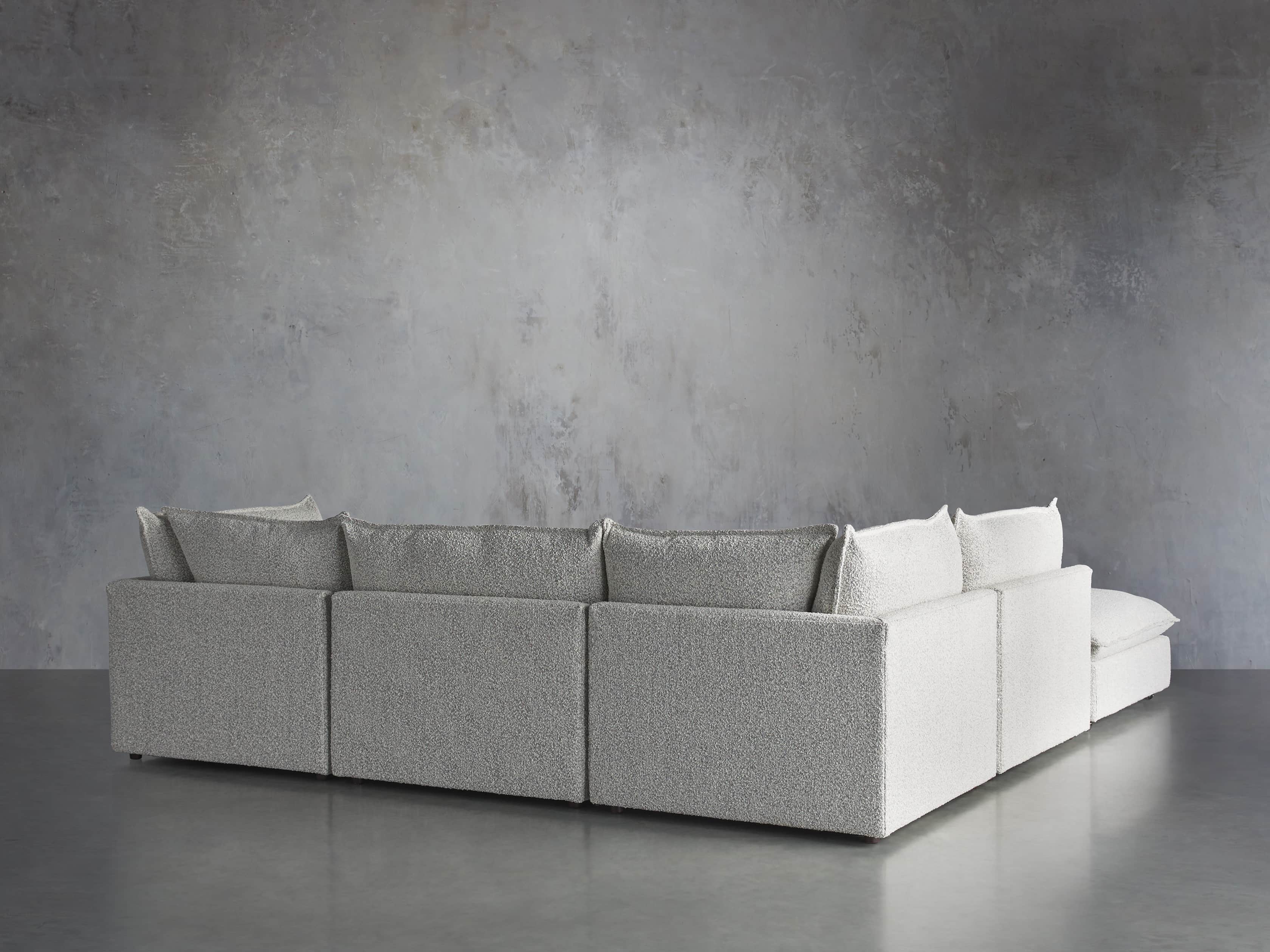 Owen Upholstered Five Piece Reverse Sectional, slide 4 of 9