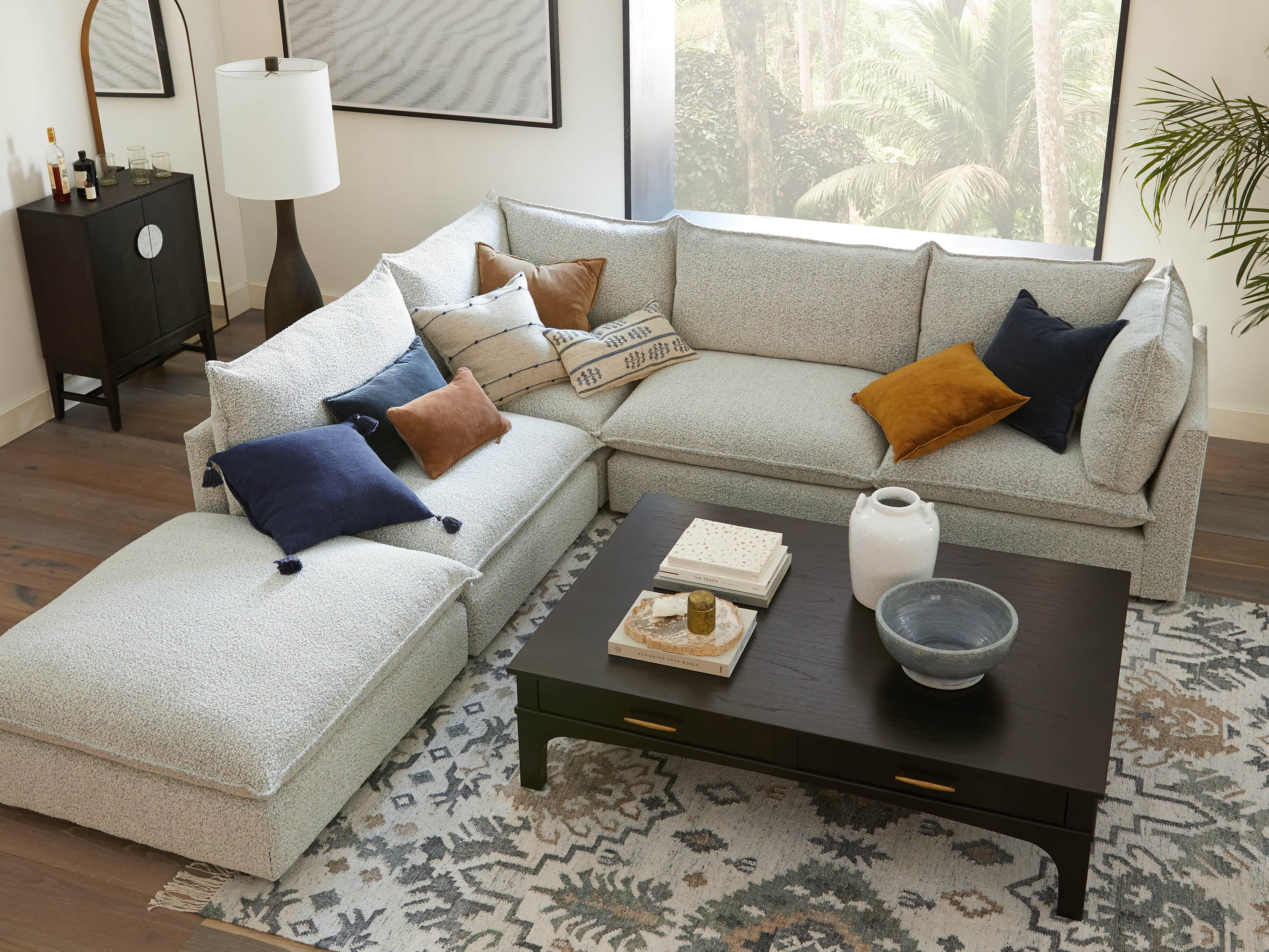 Owen Upholstered Five Piece Reverse Sectional, slide 8 of 9