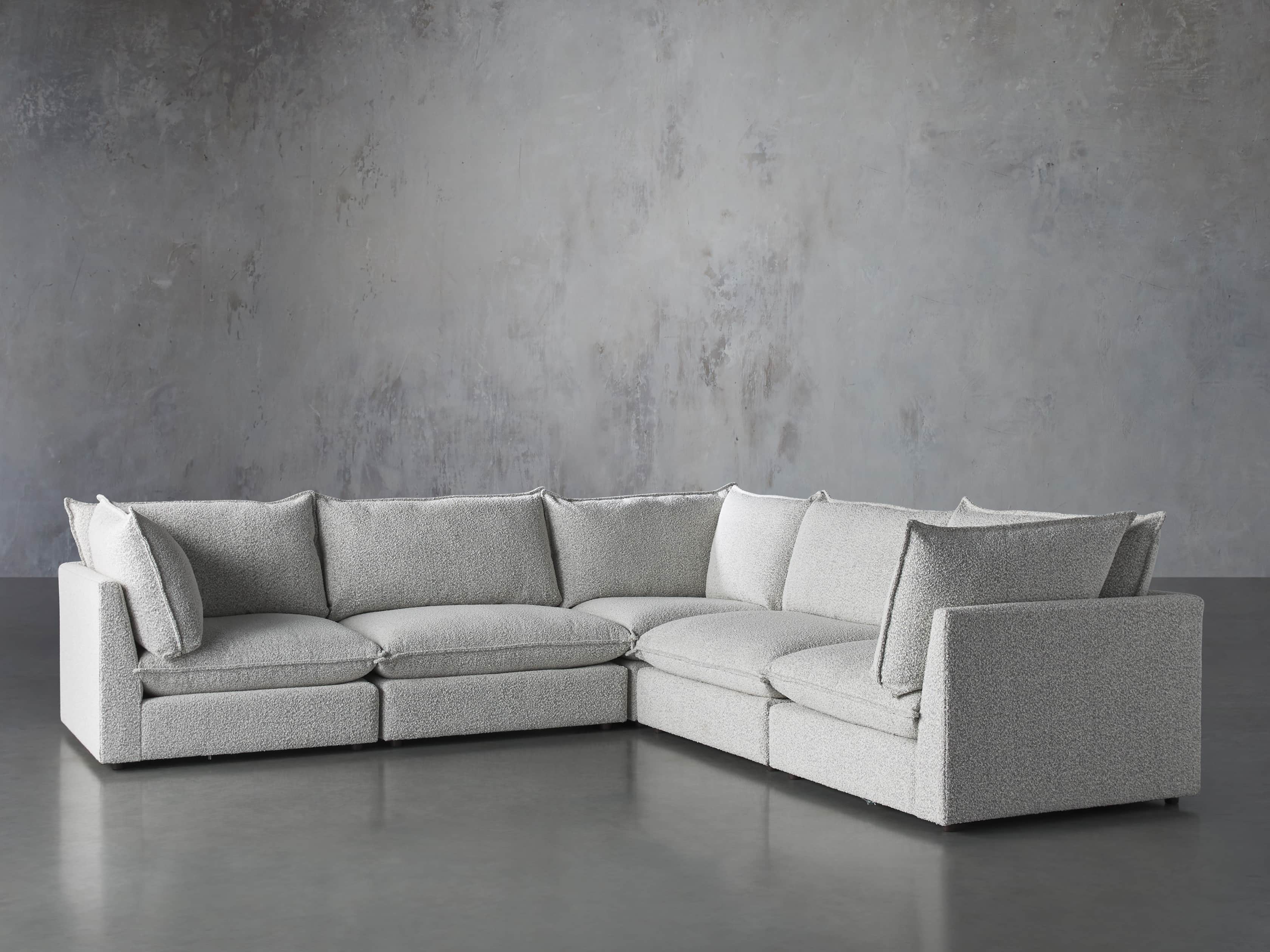 Owen Upholstered Five Piece Corner Sectional, slide 2 of 6