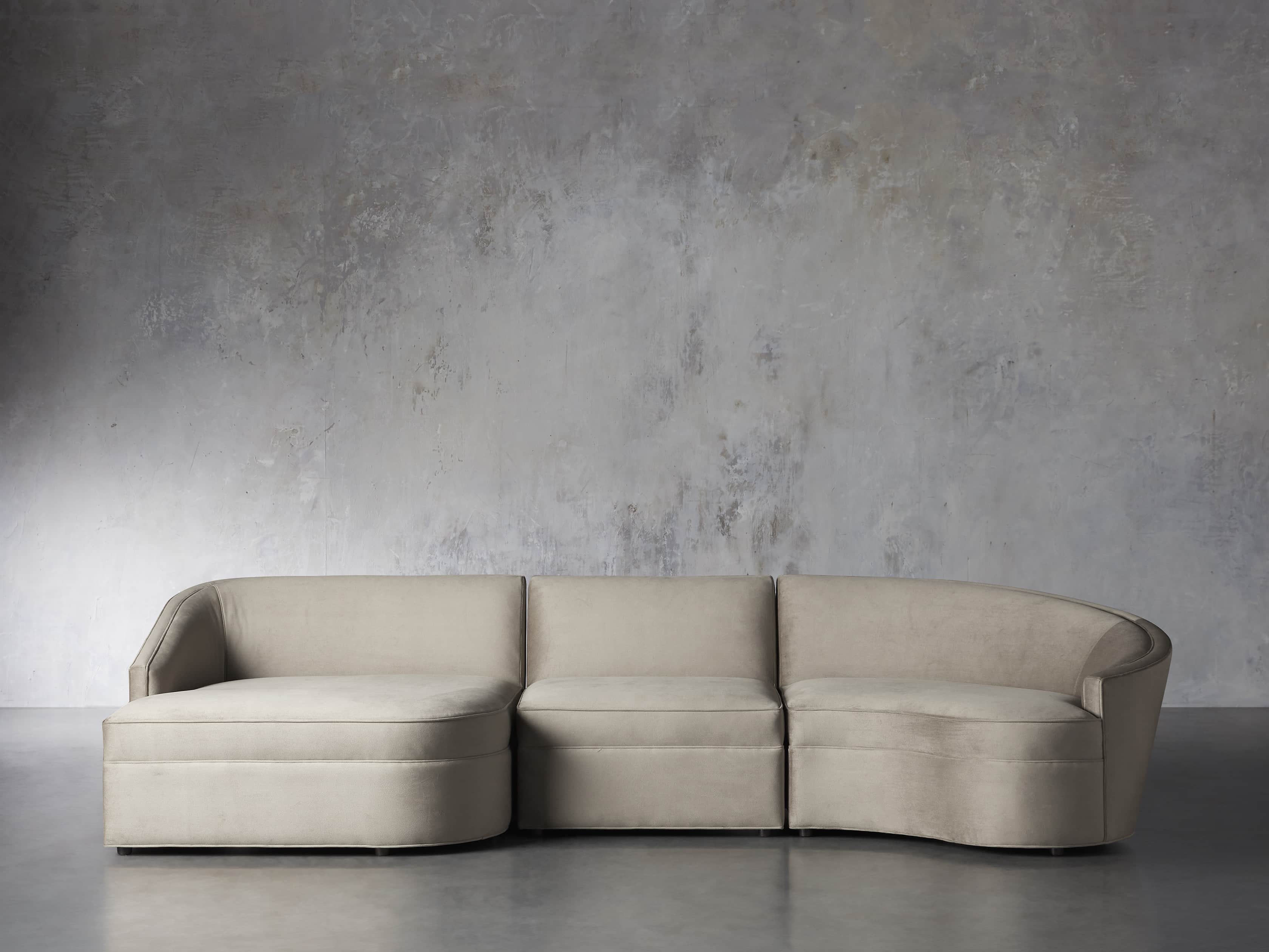 View the Harper Curved Sectional | Variant: GRACY DRIFTWOOD
