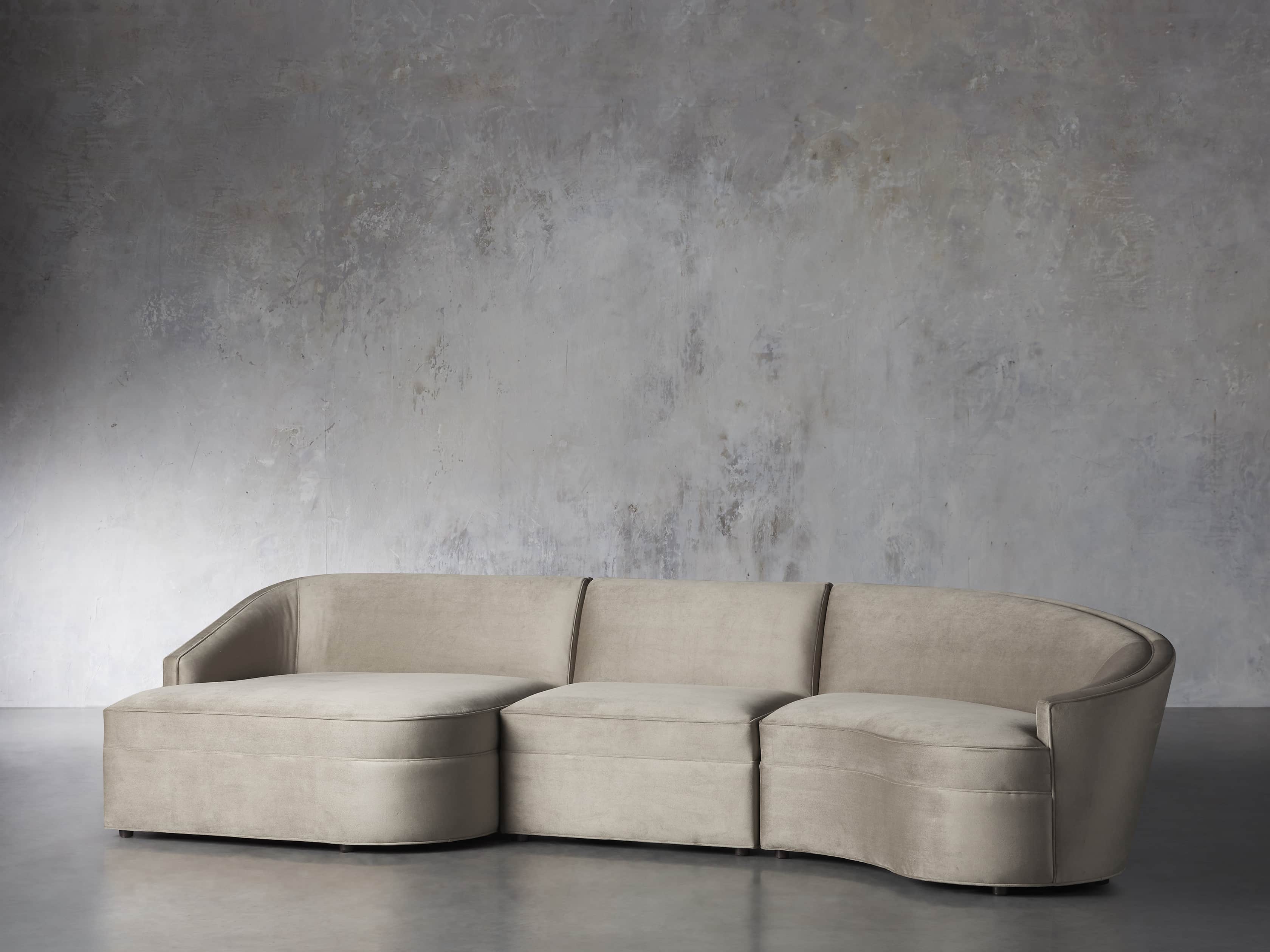 Harper Upholstered 135" Curved Sectional, slide 3 of 10