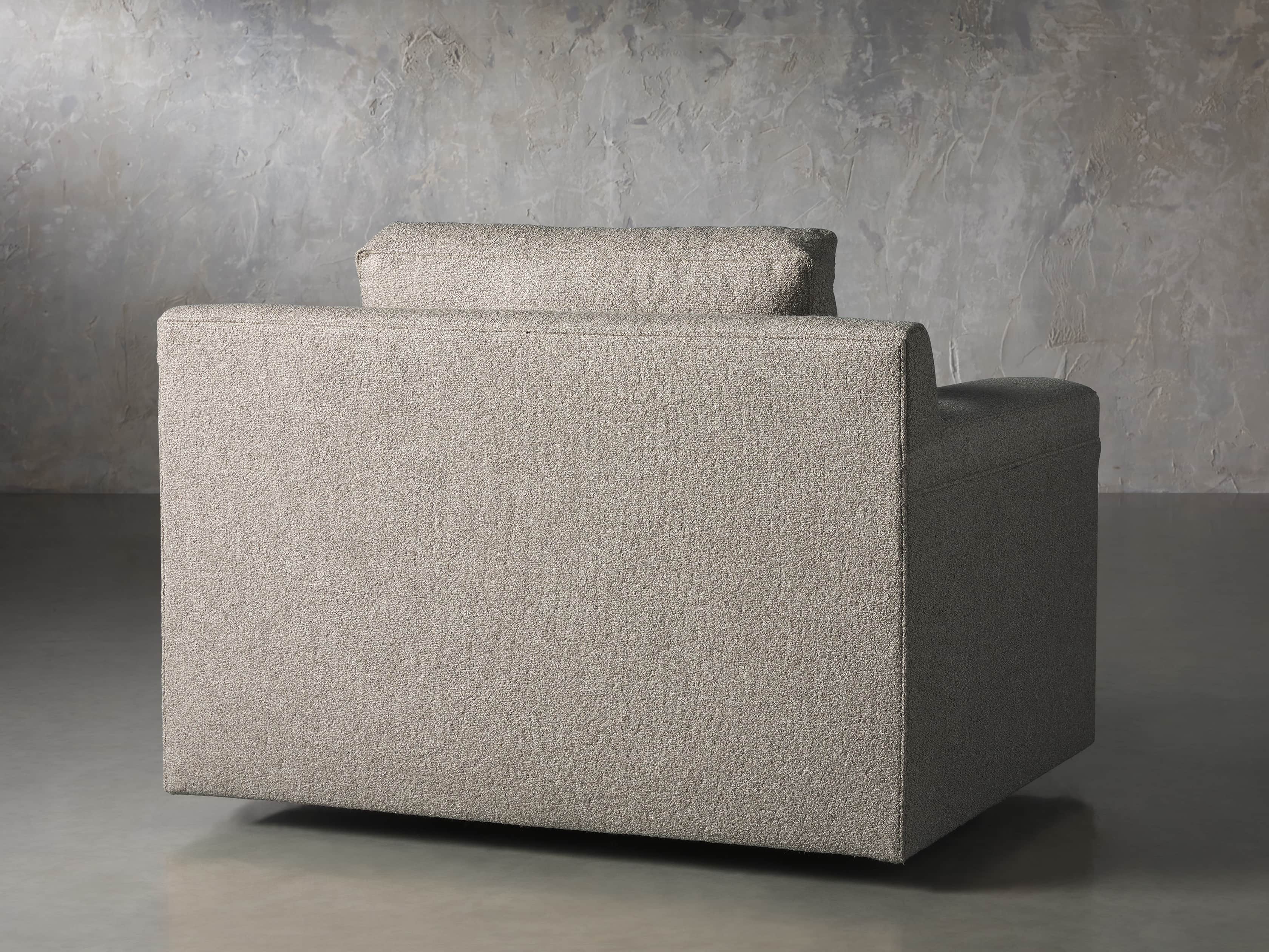 Chandler Upholstered 46" Swivel Chair, slide 4 of 7
