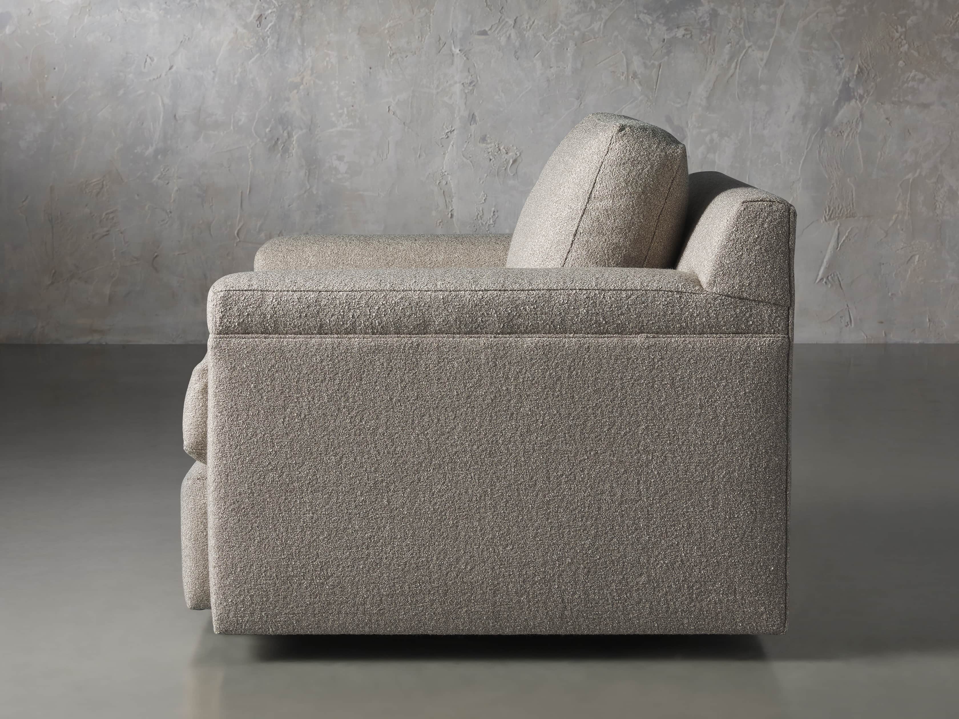 Chandler Upholstered 46" Swivel Chair, slide 3 of 7