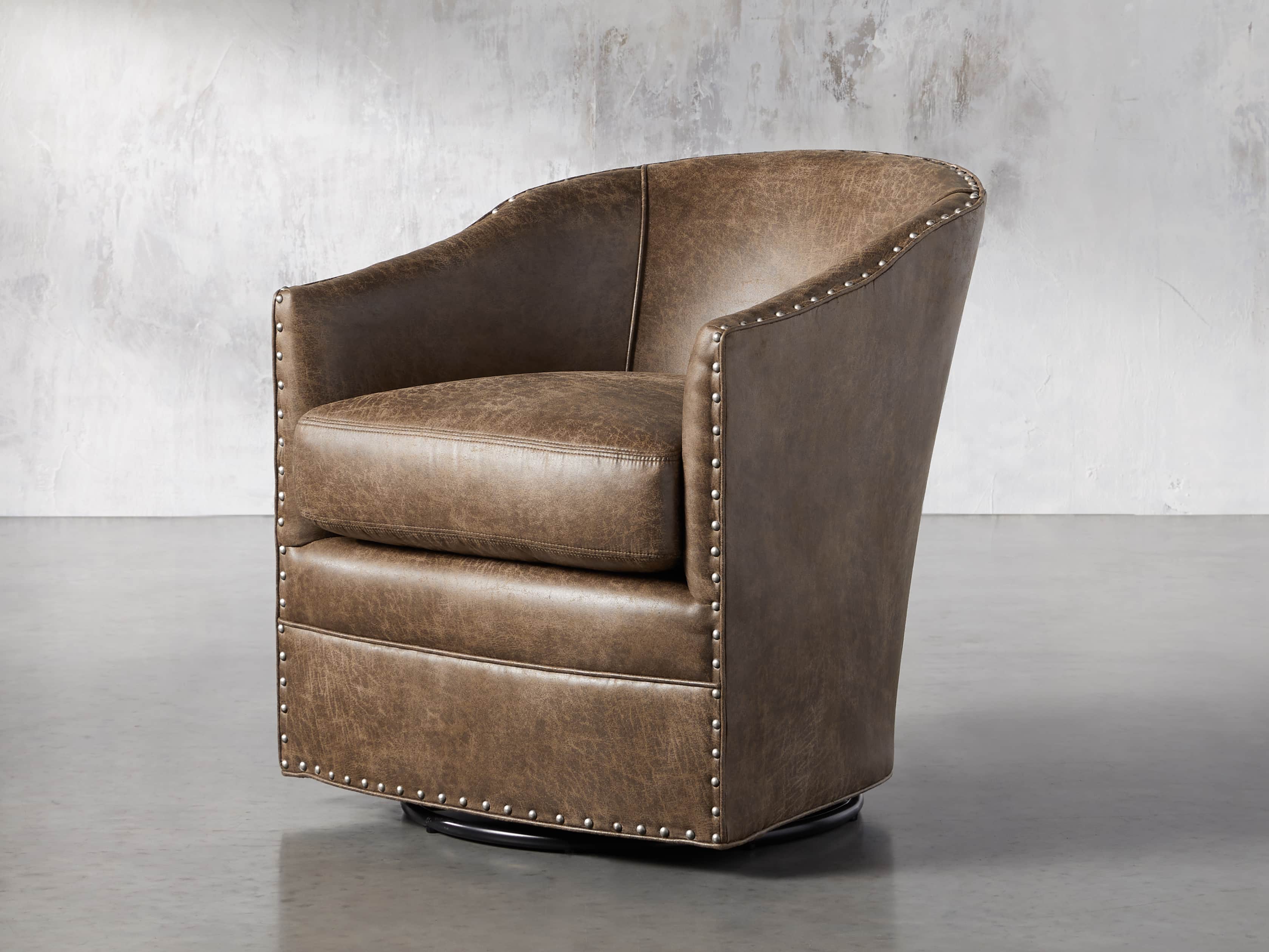 arhaus giles swivel chair