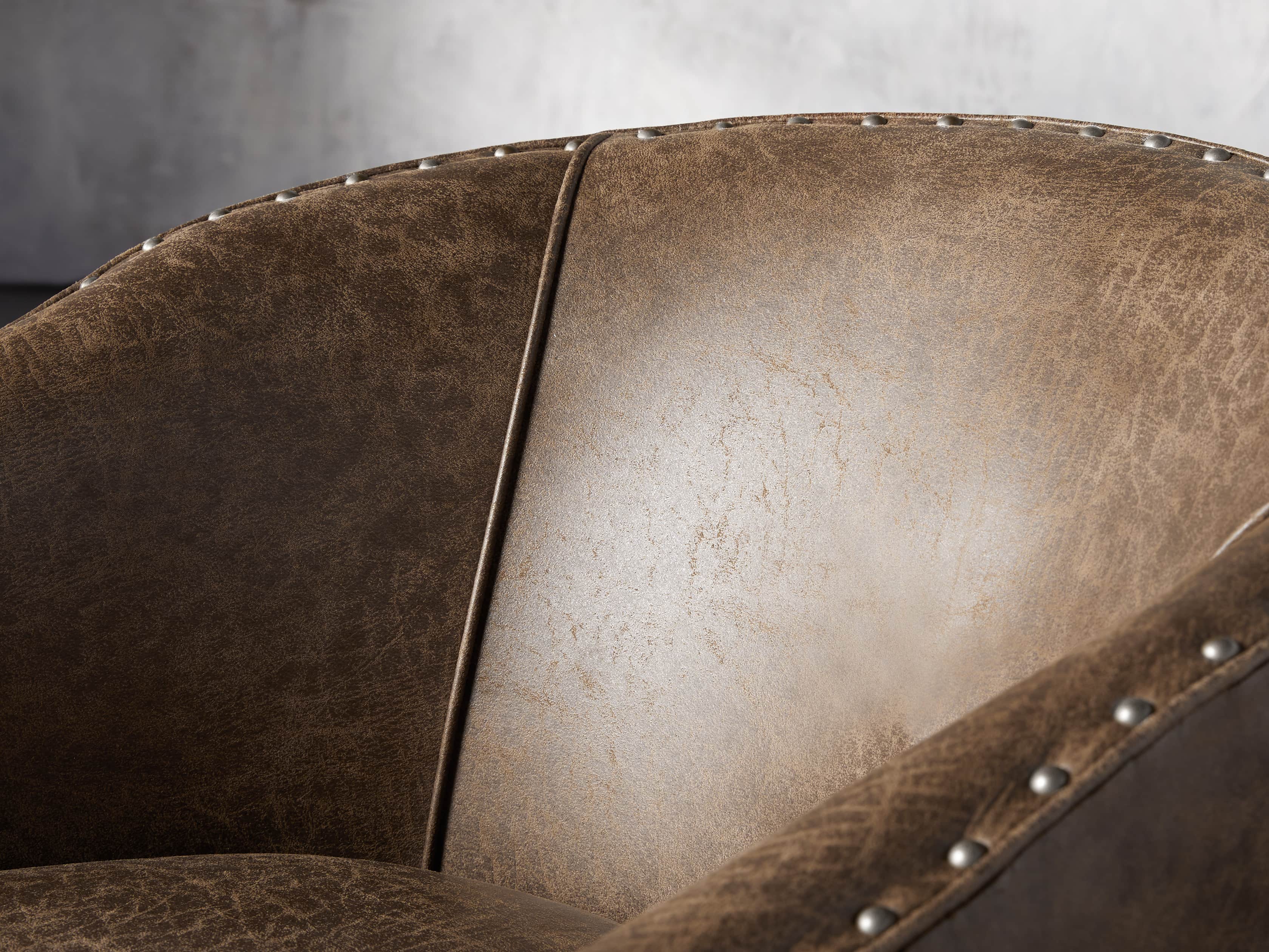 Giles 28" Upholstered Swivel Chair