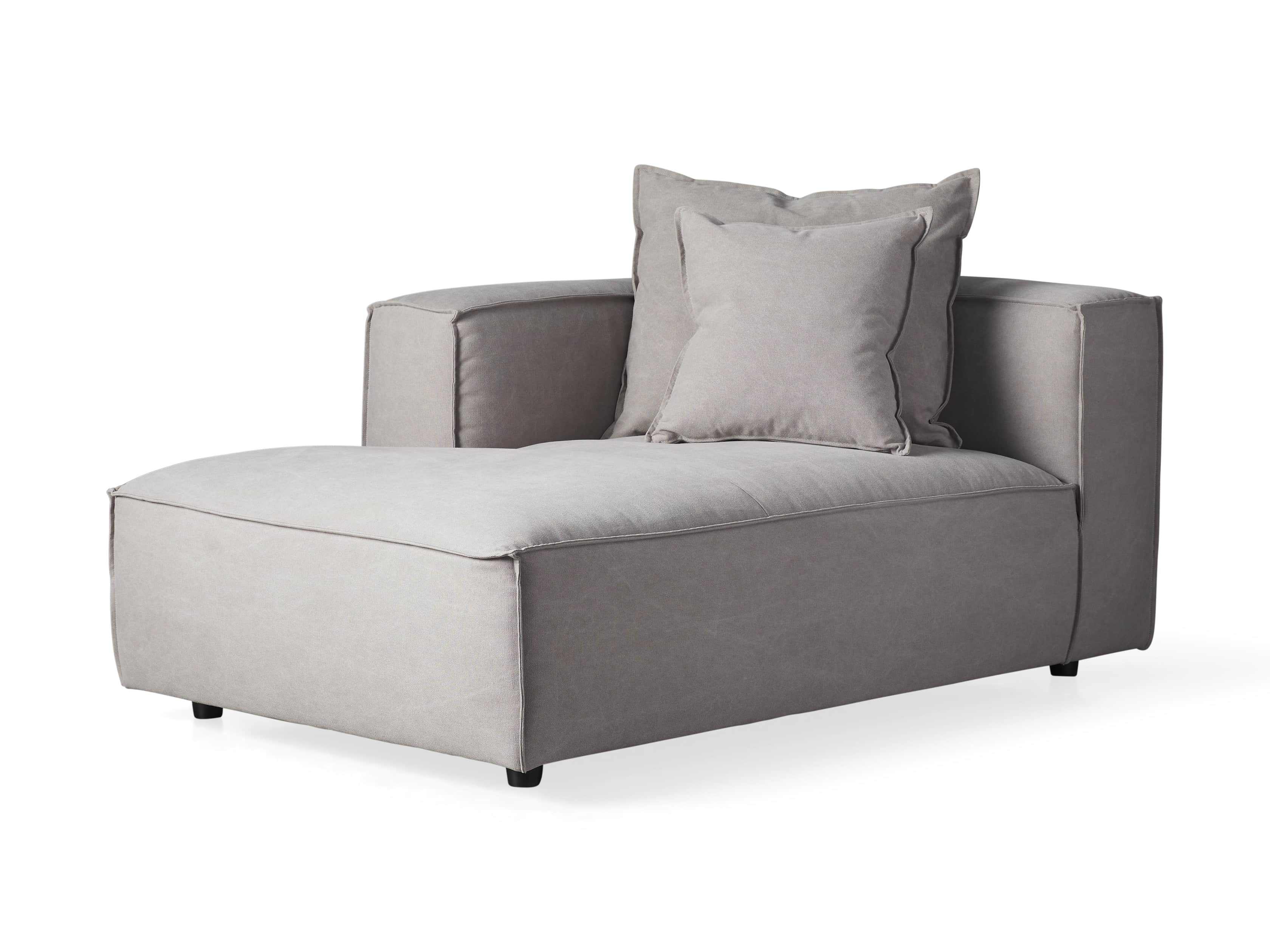 Coburn Upholstered 43" Left Arm Chaise in Capricorn Grey, slide 6 of 7