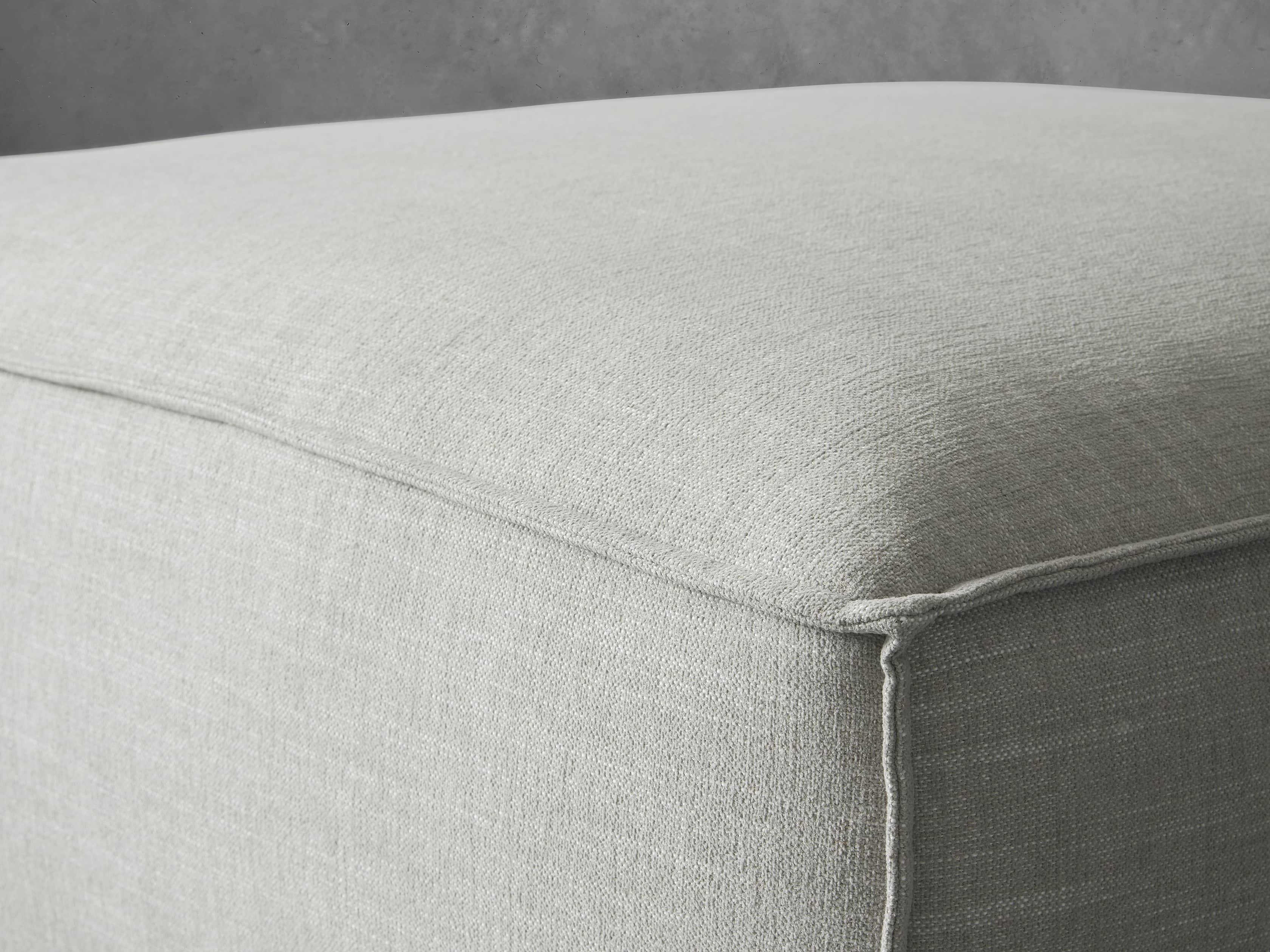 Coburn Ottoman in Nomad Stone