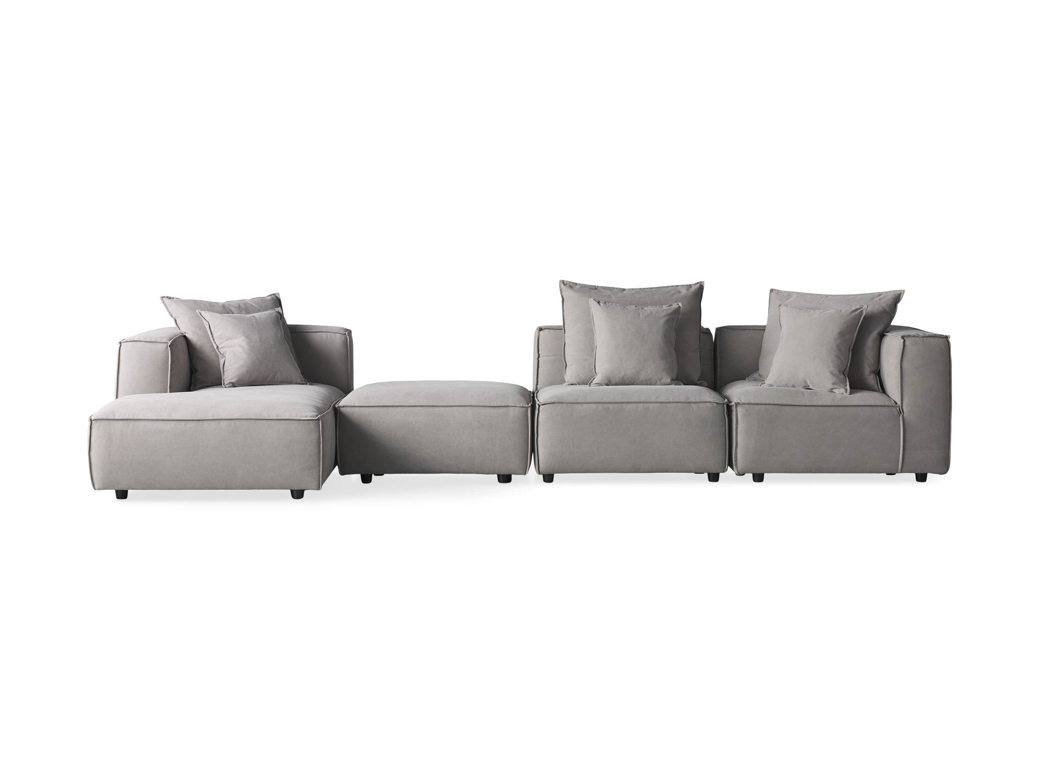 Coburn Upholstered Four Piece Sectional with Chaise, slide 6 of 6