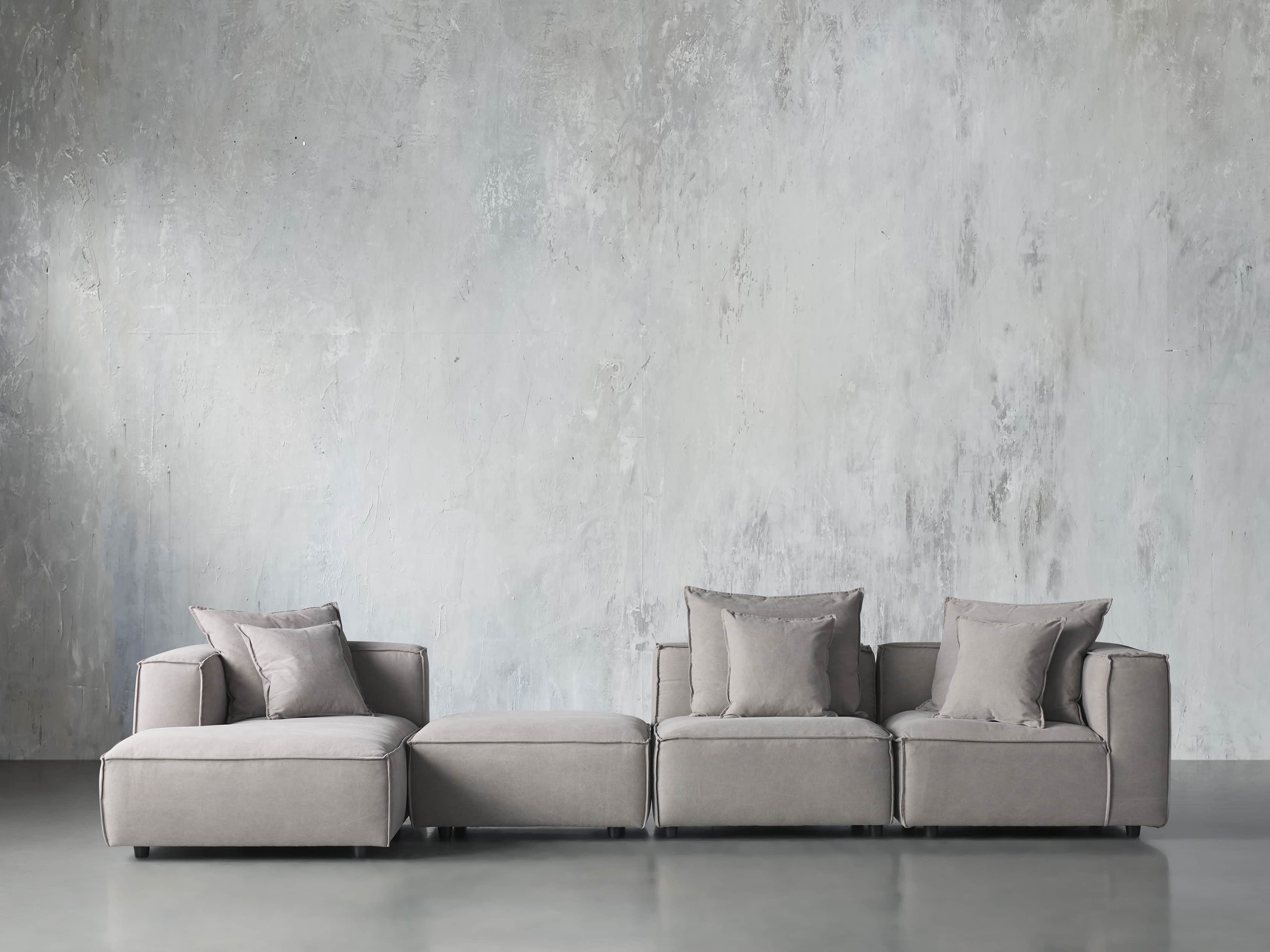 Coburn Upholstered Four Piece Sectional with Chaise, slide 1 of 6