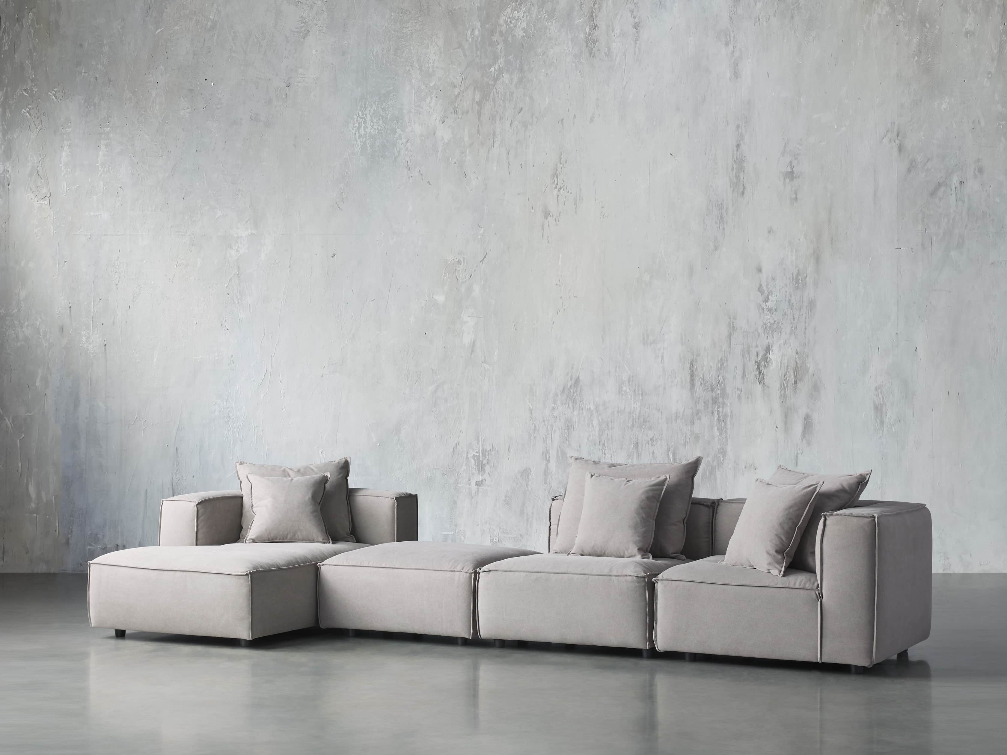 Coburn Upholstered Four Piece Sectional with Chaise, slide 2 of 6